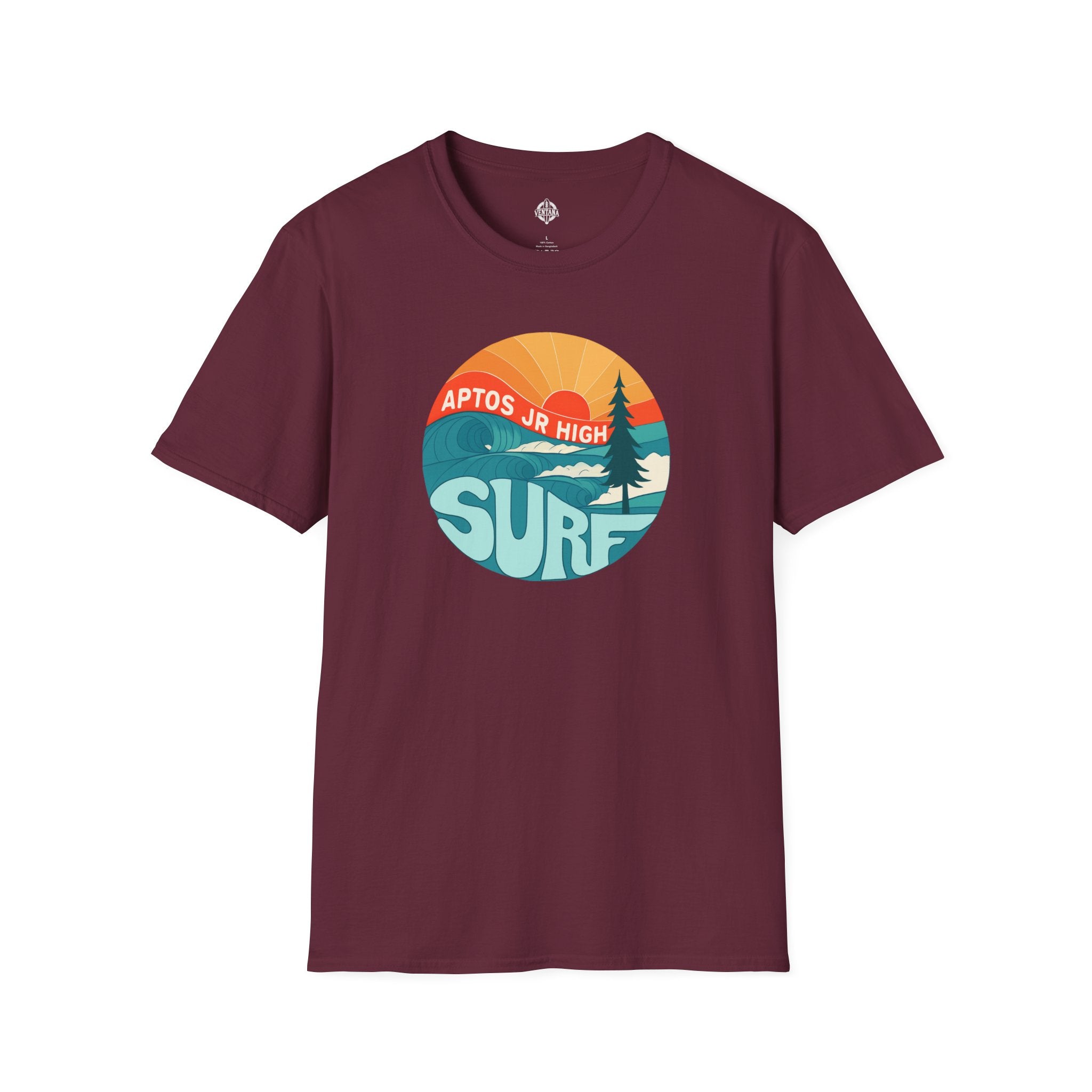 Aptos Junior High Surf Team Sunset Unisex - U.S. Cotton T-Shirt