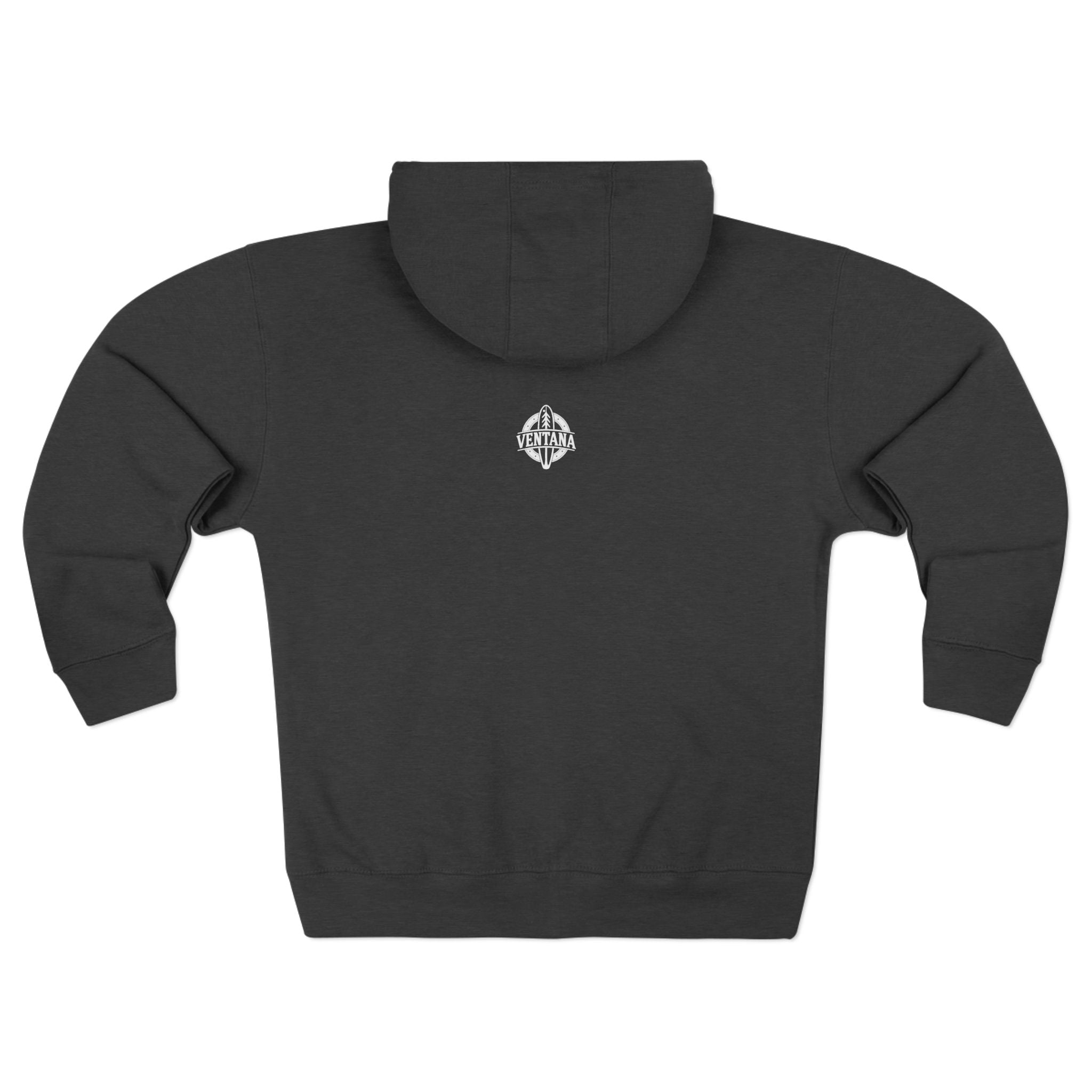 Pelican Lotería Unisex - Zip Cotton Blend Fleece Hoodie (El Pelícano)
