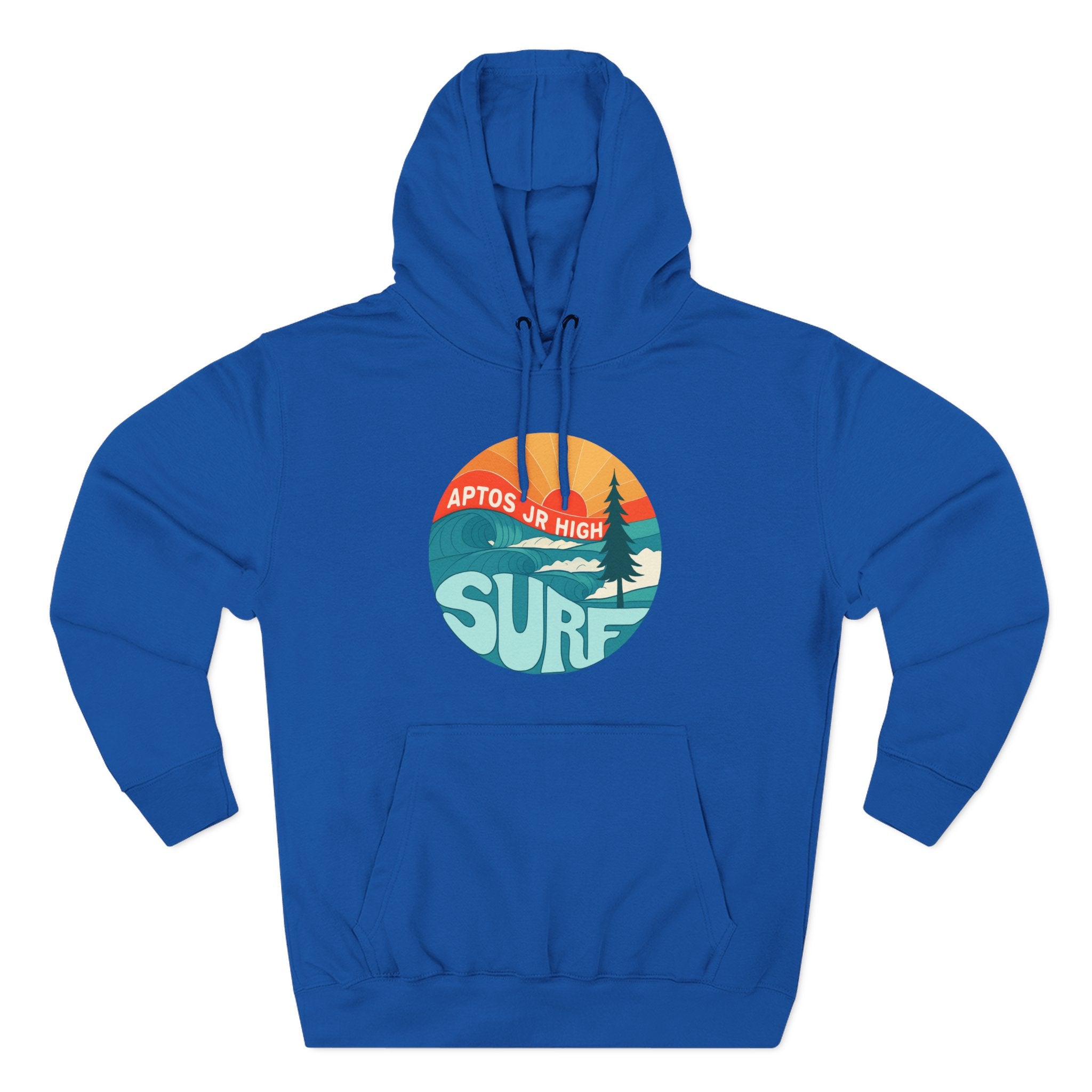 Aptos Junior High Surf Team Sunset Unisex - Pull-Over Cotton Blend Fleece Hoodie