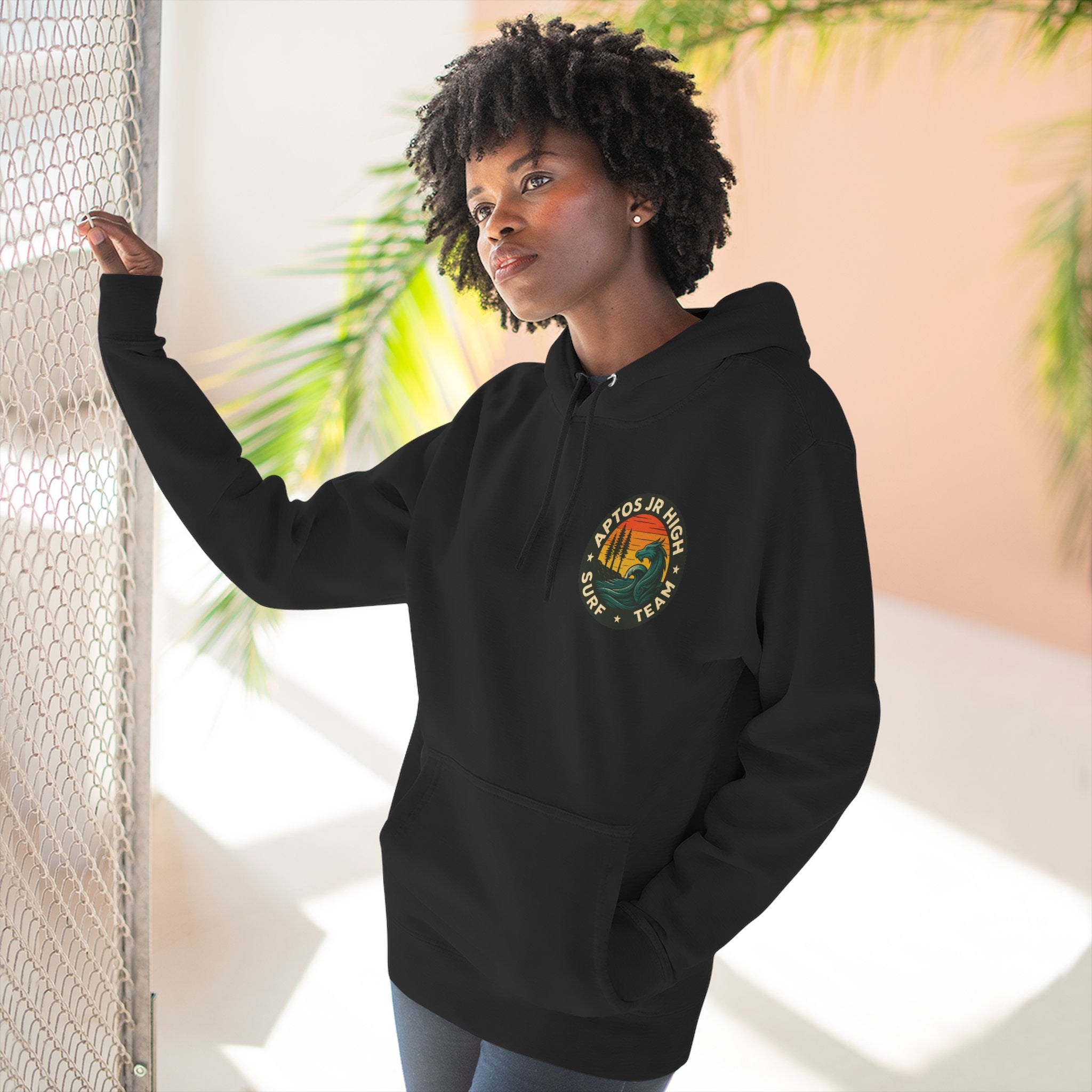 Aptos Junior High Surf Team Unisex - Pull-Over Cotton Blend Fleece Hoodie