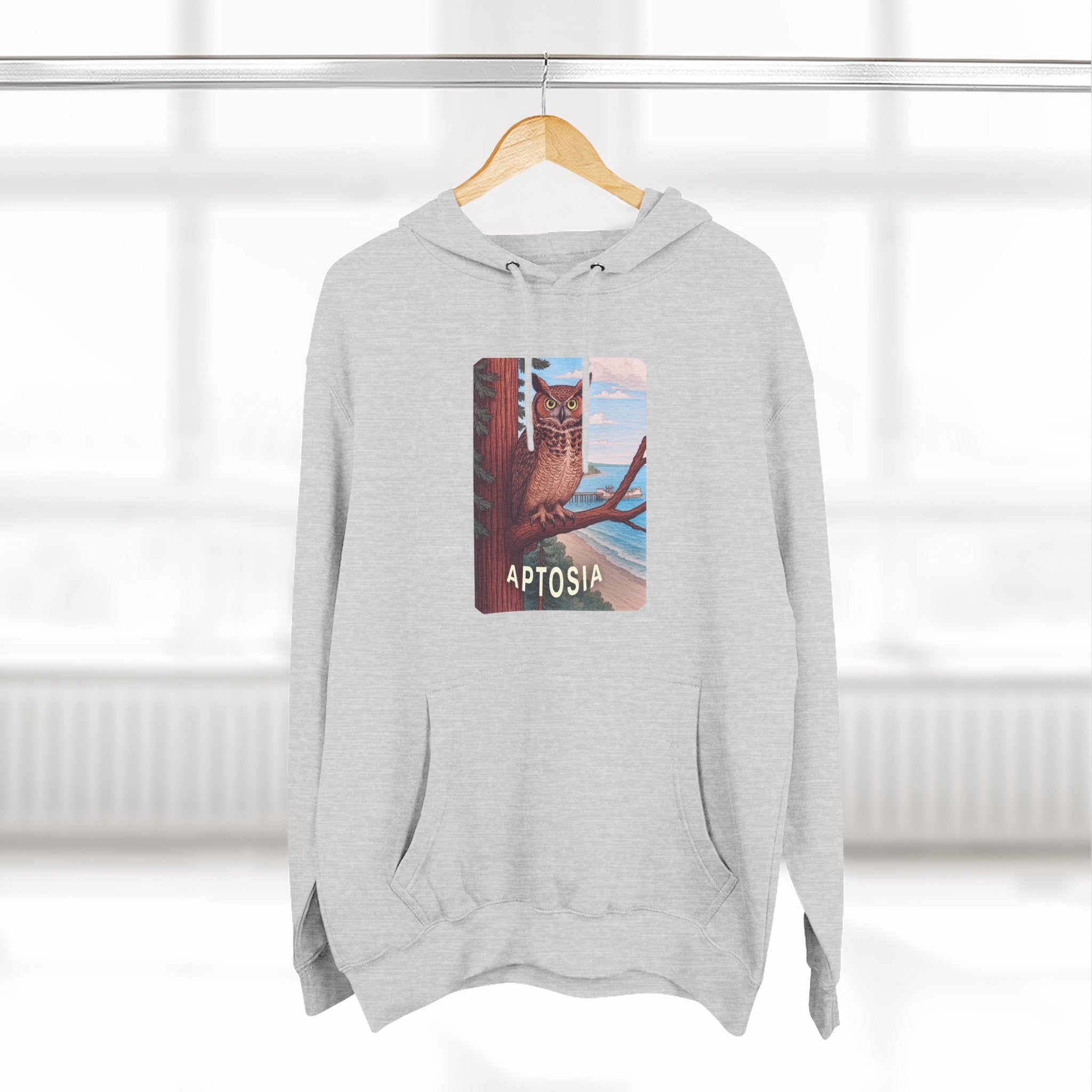 Aptos California Aptosia Unisex - Pull-Over Cotton Blend Fleece Hoodie
