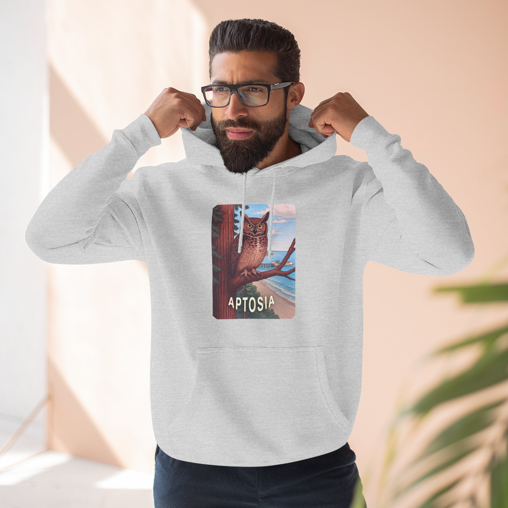 Aptos California Aptosia Unisex - Pull-Over Cotton Blend Fleece Hoodie