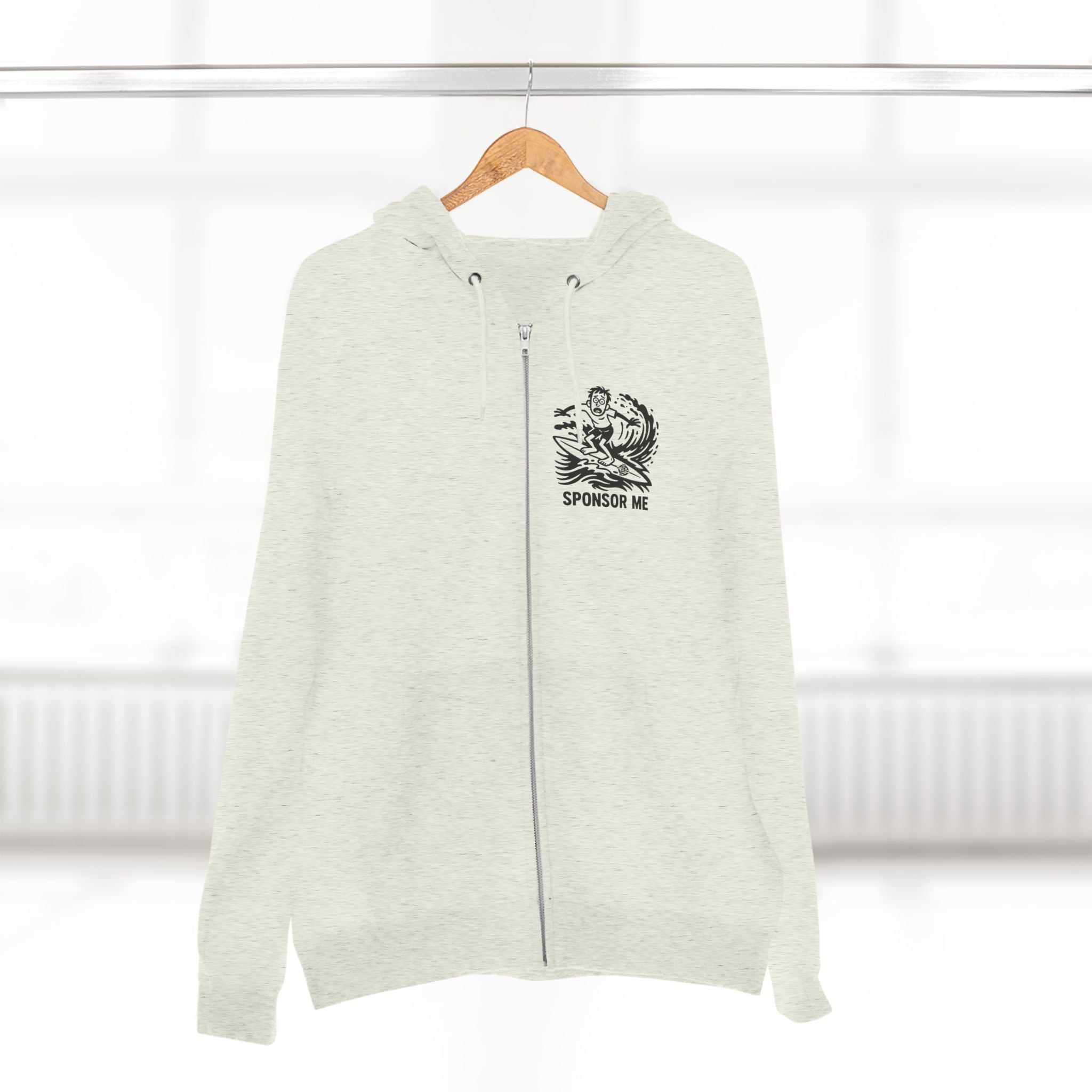 Sponsor Me Unisex - Zip Cotton Blend Fleece Hoodie