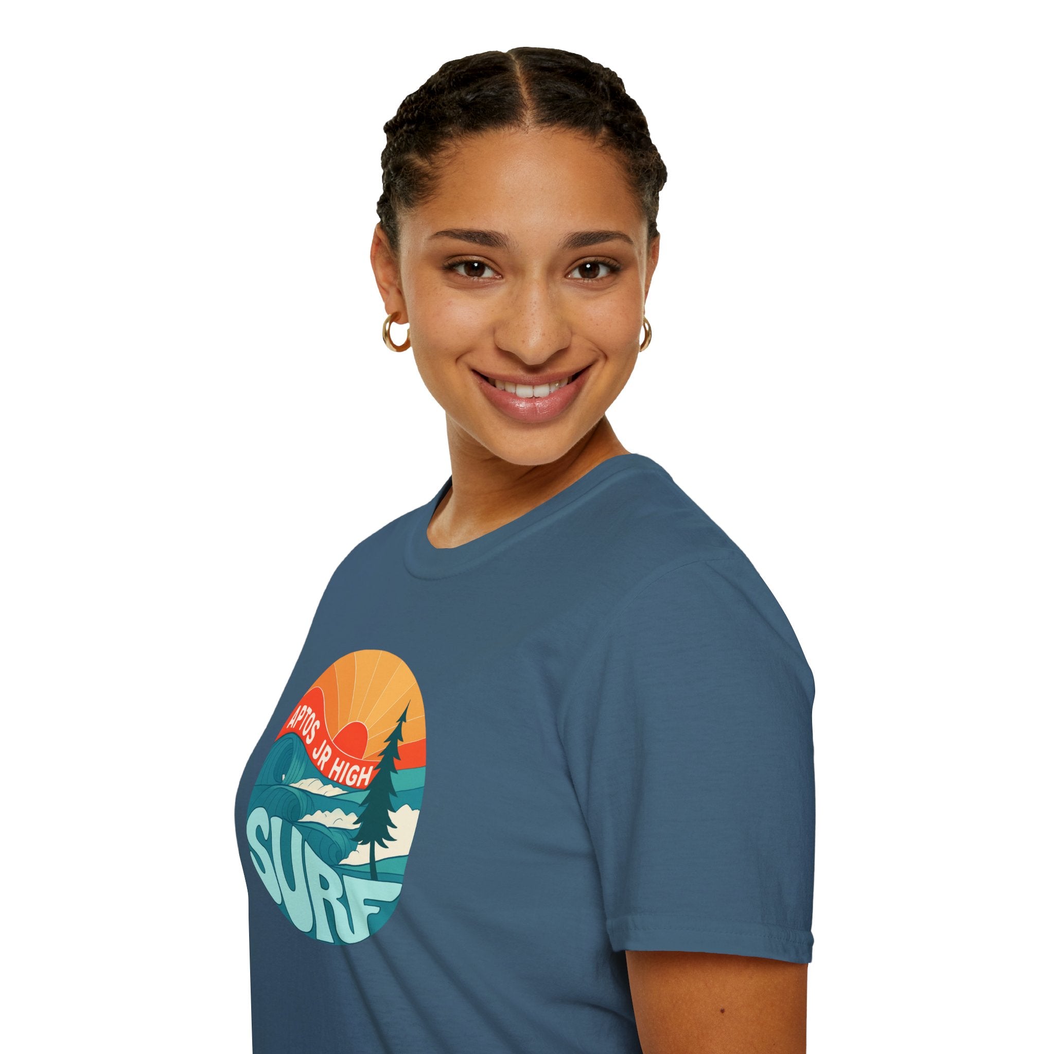 Aptos Junior High Surf Team Sunset Unisex - U.S. Cotton T-Shirt