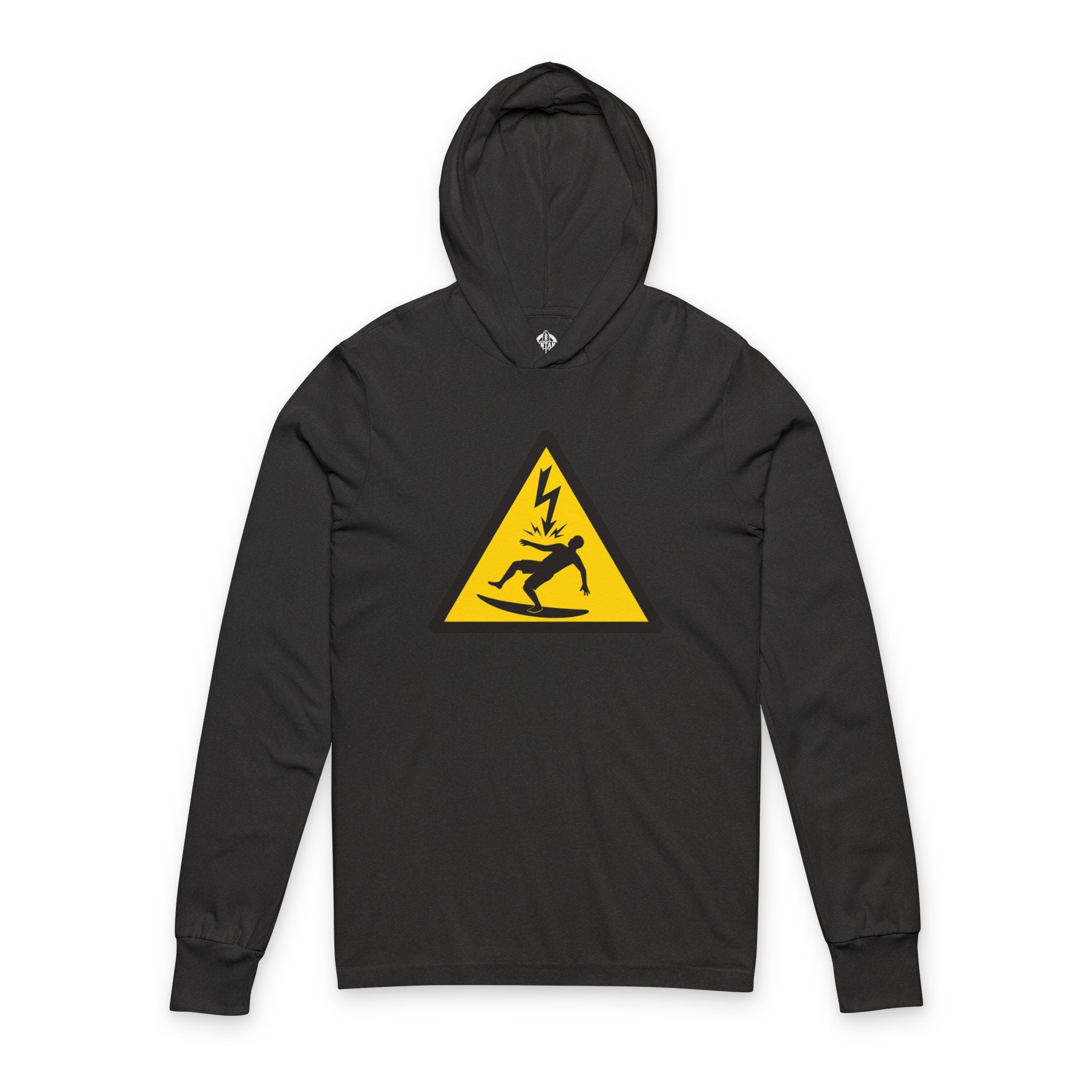 Electric Surfer Unisex - Cotton Long Sleeve Hooded T-Shirt