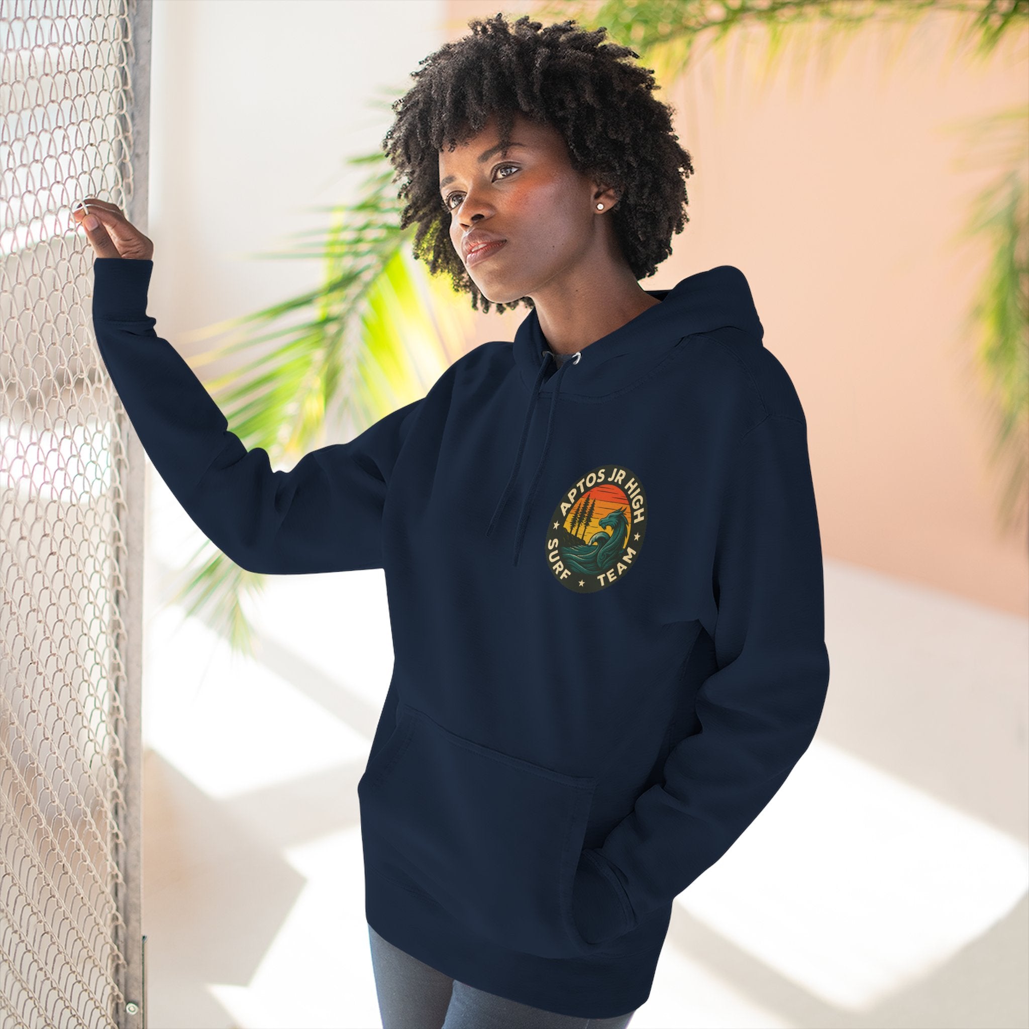 Aptos Junior High Surf Team Unisex - Pull-Over Cotton Blend Fleece Hoodie