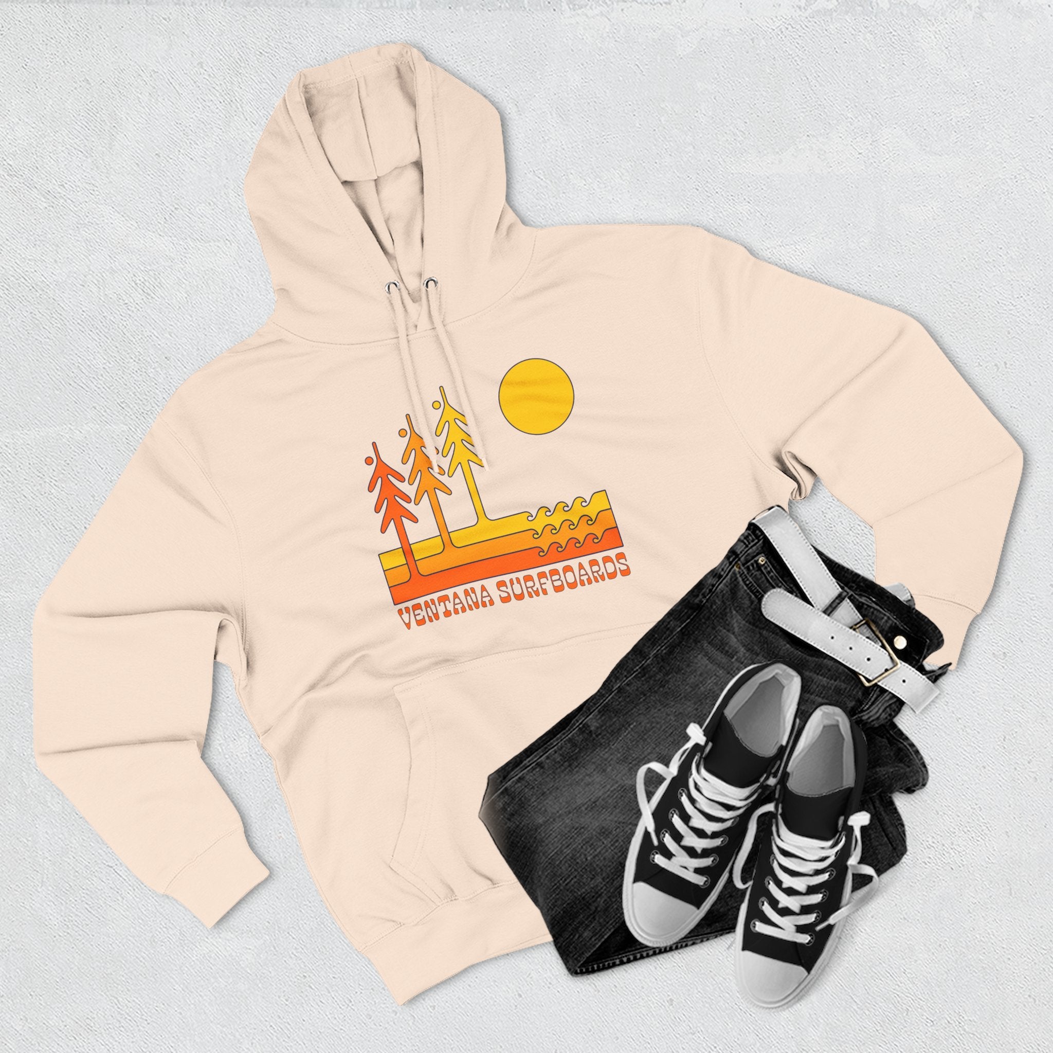 Ventana Circa 78 Unisex - Pull-Over Cotton Blend Fleece Hoodie