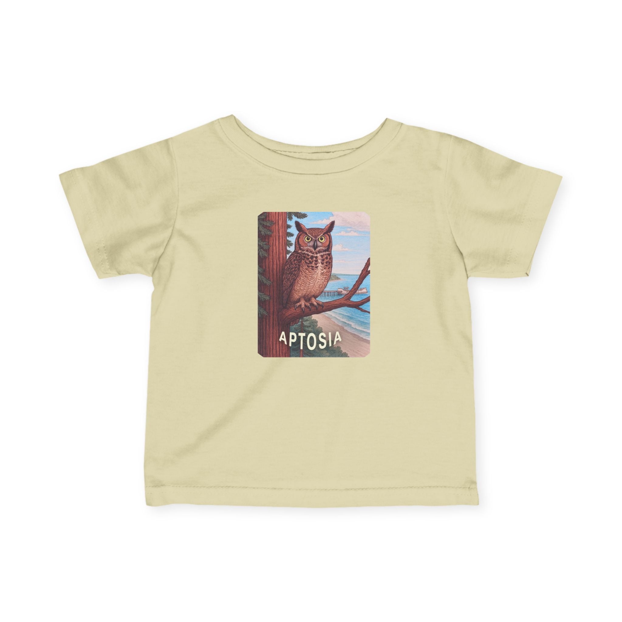 Aptos California Aptosia Owl - Infant 100% Cotton T-Shirt