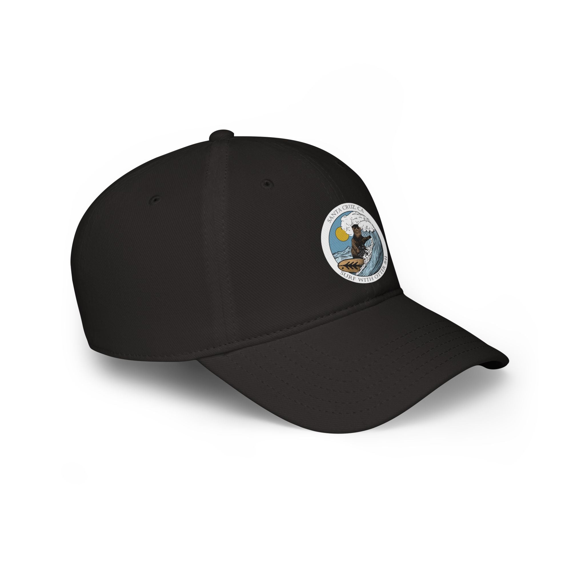 Surf with Otter 841 by Thiago Bianchini - 100% Cotton Baseball Cap