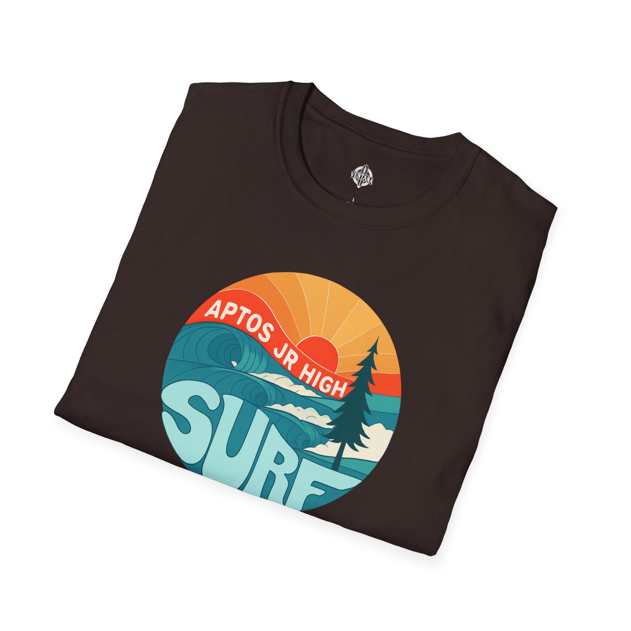 Aptos Junior High Surf Team Sunset Unisex - U.S. Cotton T-Shirt