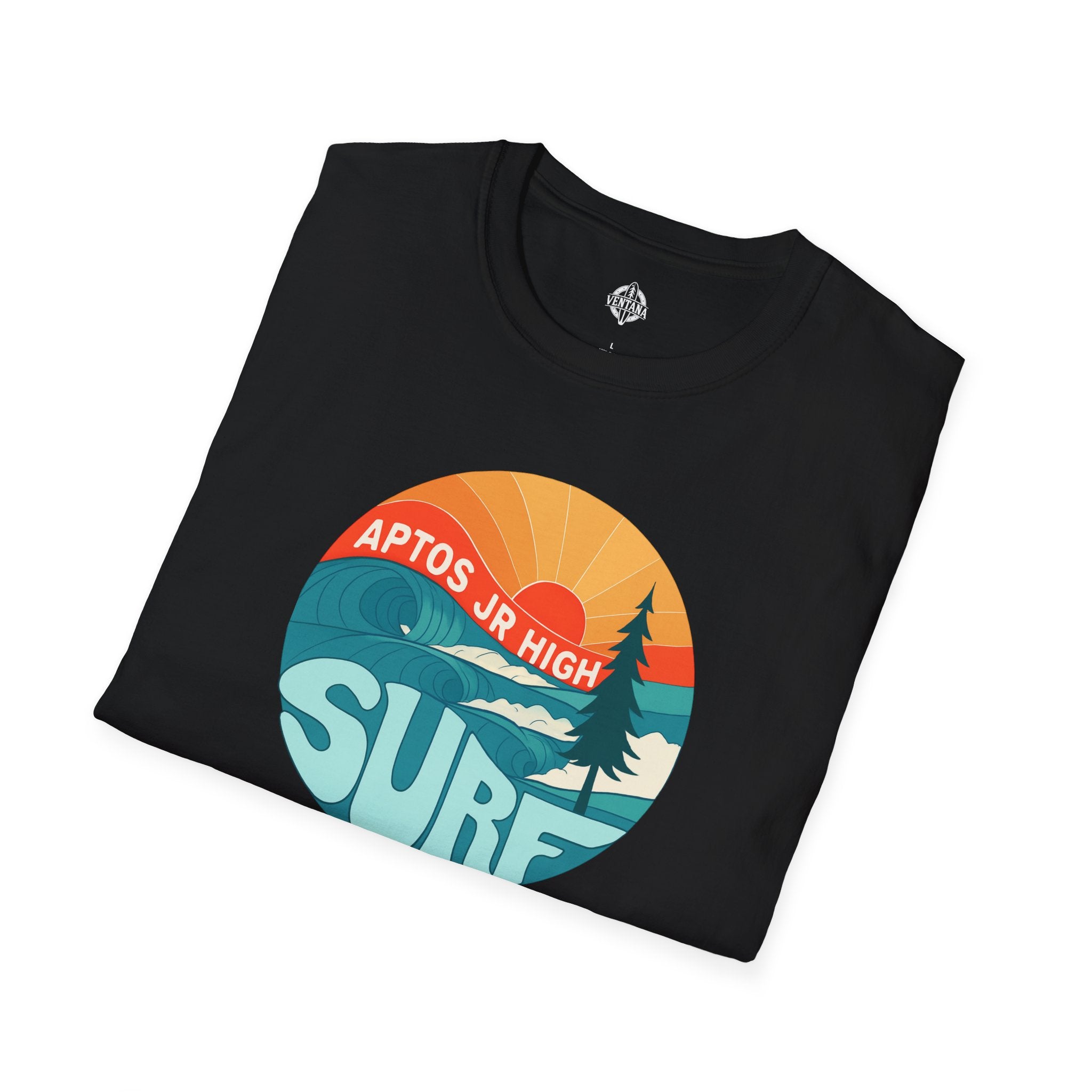 Aptos Junior High Surf Team Sunset Unisex - U.S. Cotton T-Shirt