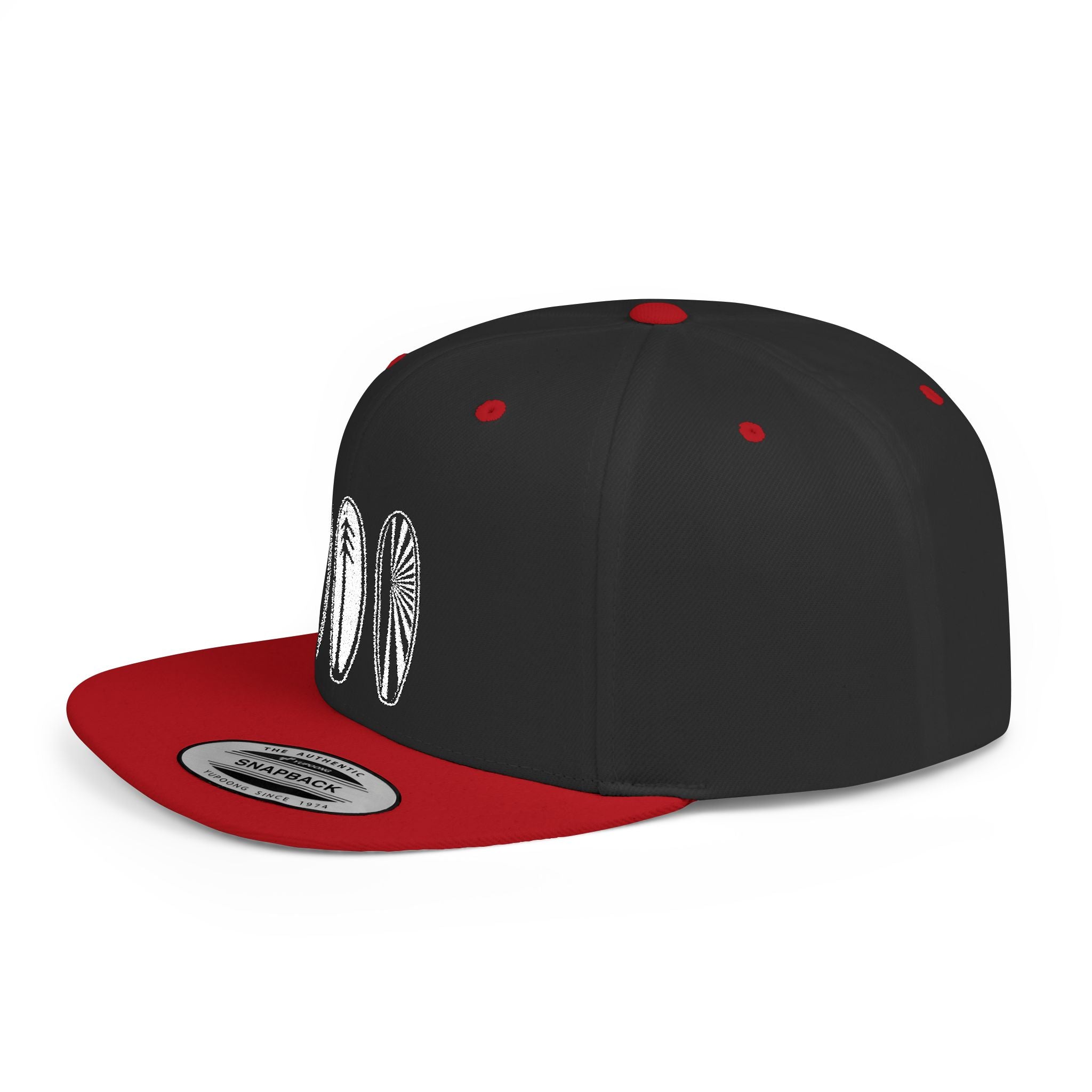 Ventana Three Board Embroidered Flat Bill Snapback Hat