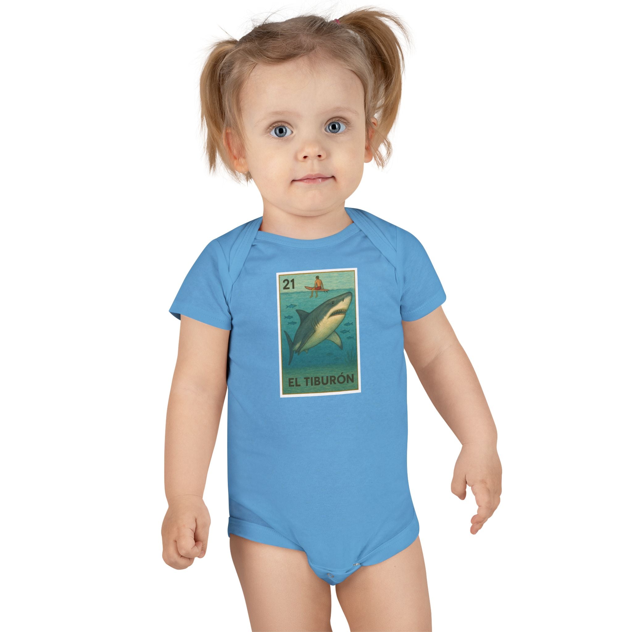 Kelp Forest Lotería - Baby Short Sleeve 100% Cotton Onesie (El Bosque de Algas)