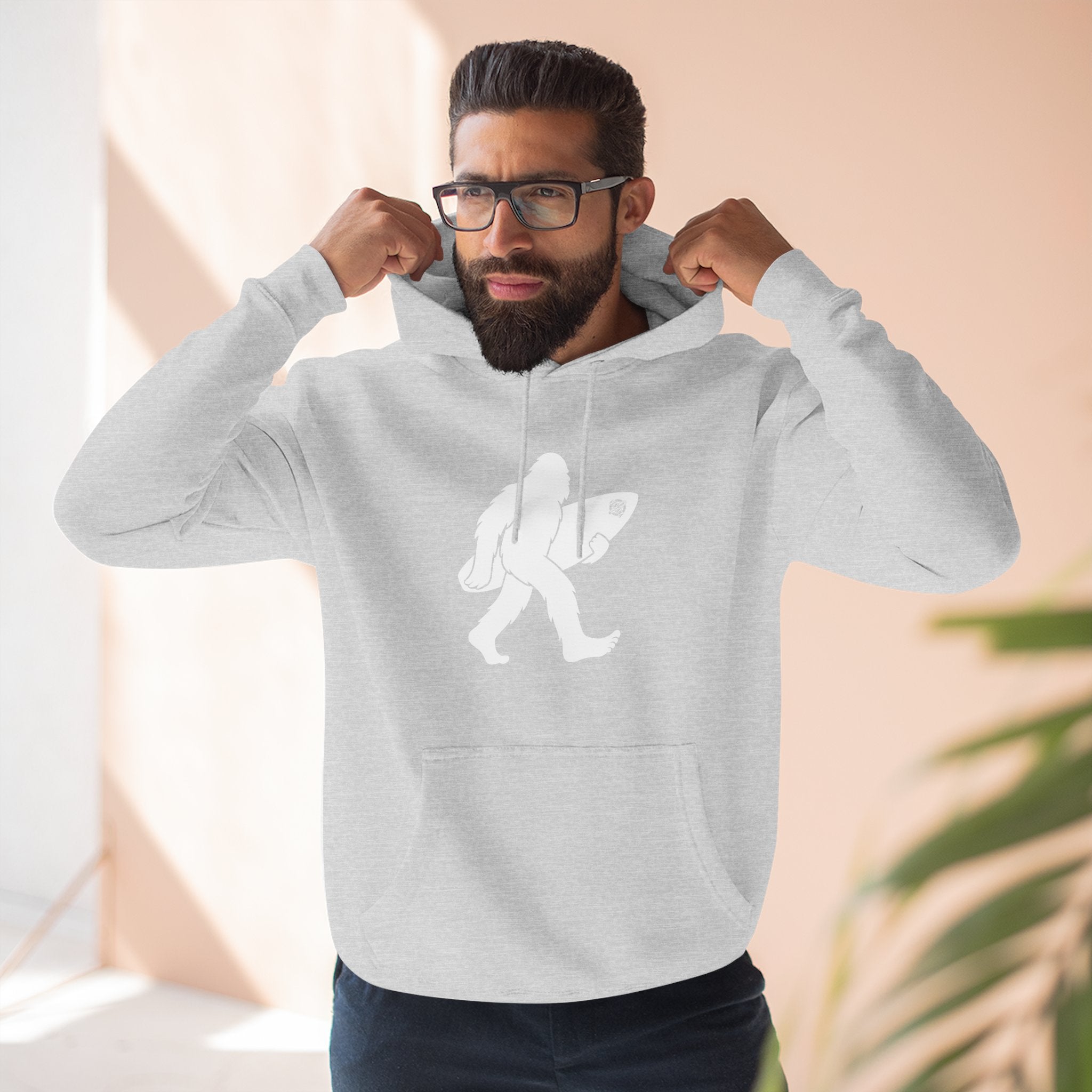 Ventana Surfsquatch Unisex - Pull-Over Cotton Blend Fleece Hoodie