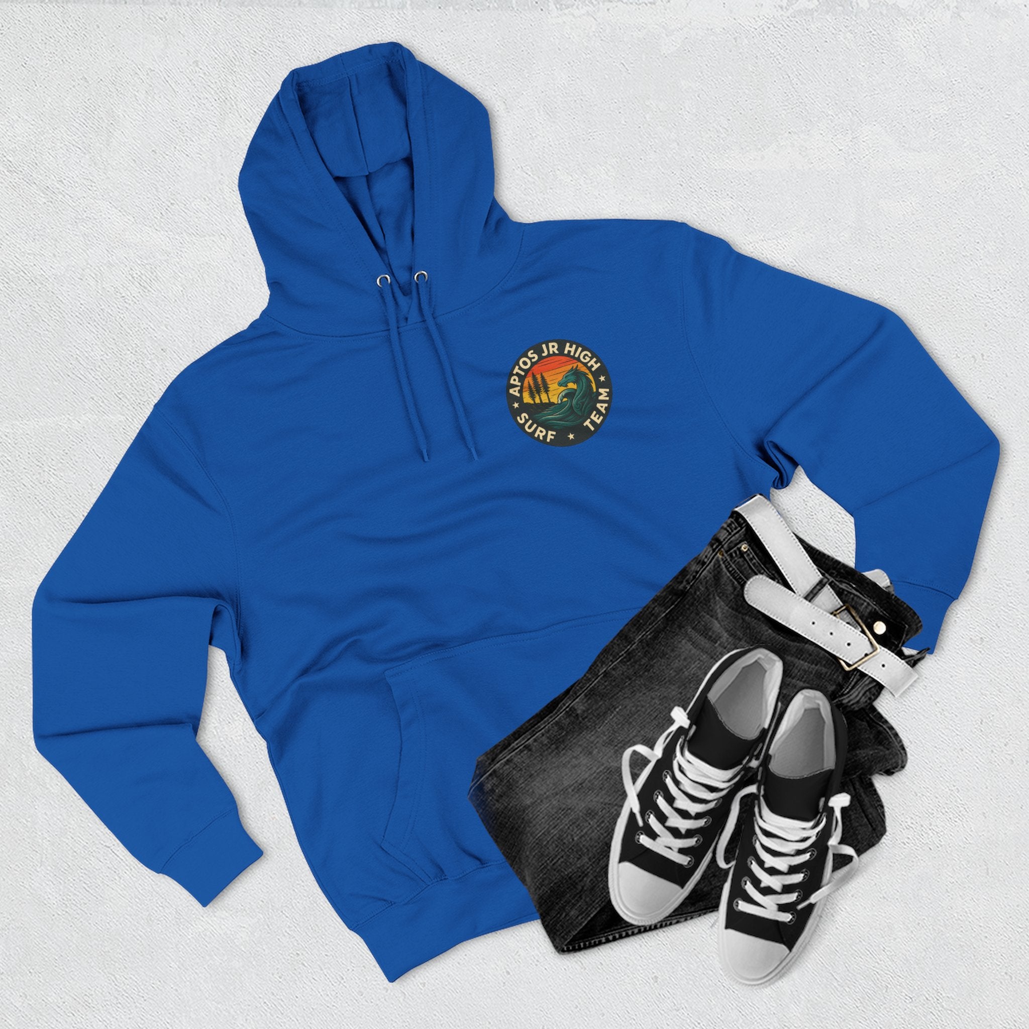 Aptos Junior High Surf Team Unisex - Pull-Over Cotton Blend Fleece Hoodie