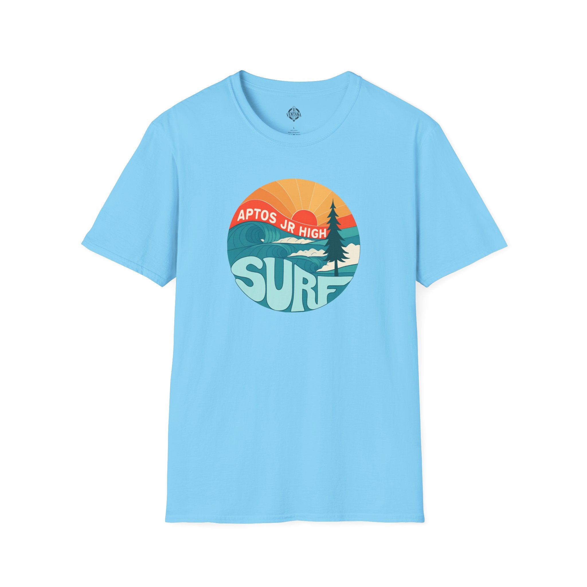 Aptos Junior High Surf Team Sunset Unisex - U.S. Cotton T-Shirt