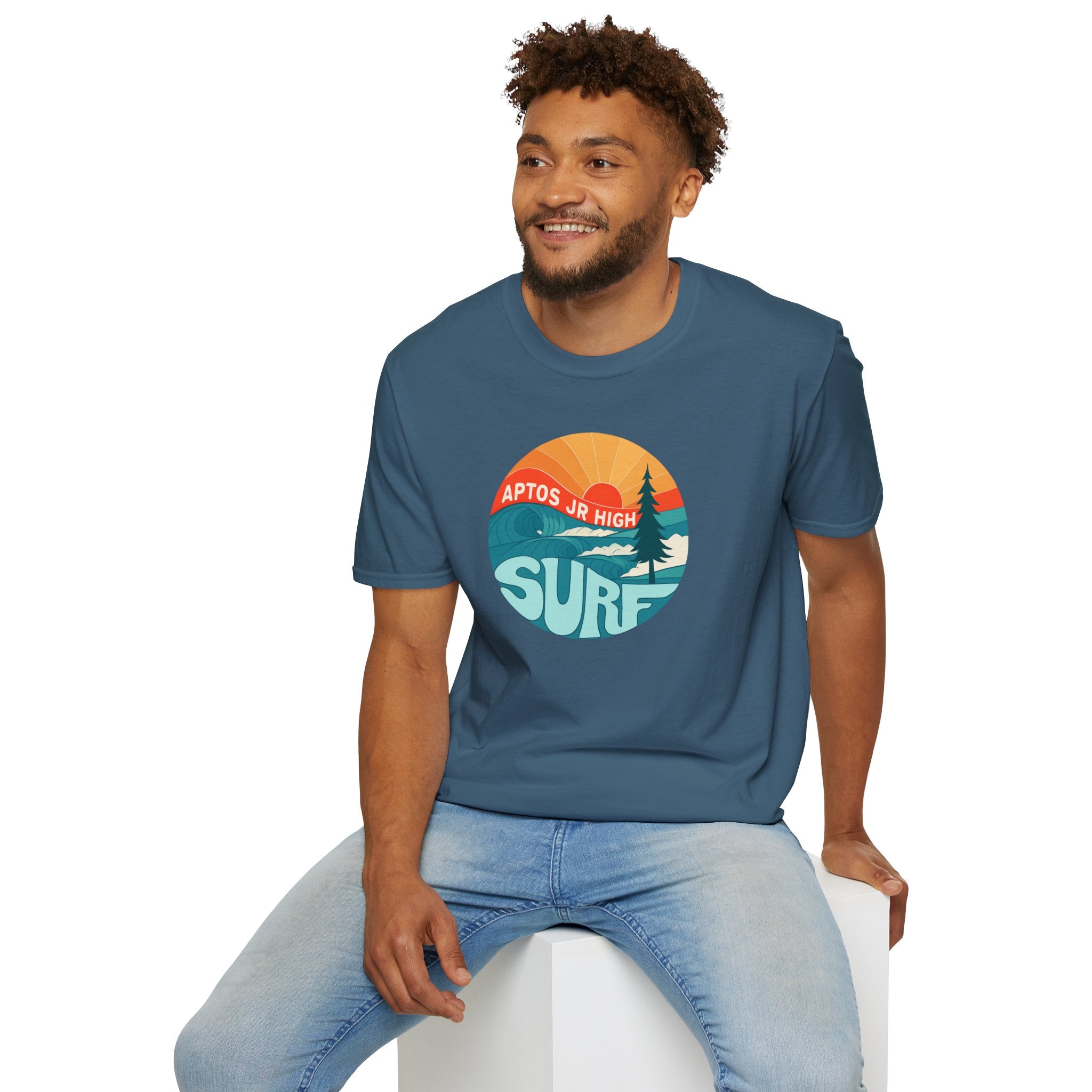 Aptos Junior High Surf Team Sunset Unisex - U.S. Cotton T-Shirt