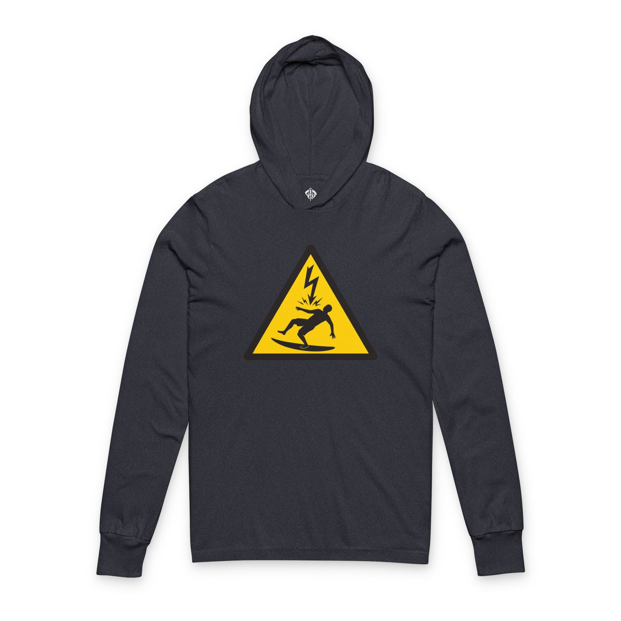 Electric Surfer Unisex - Cotton Long Sleeve Hooded T-Shirt