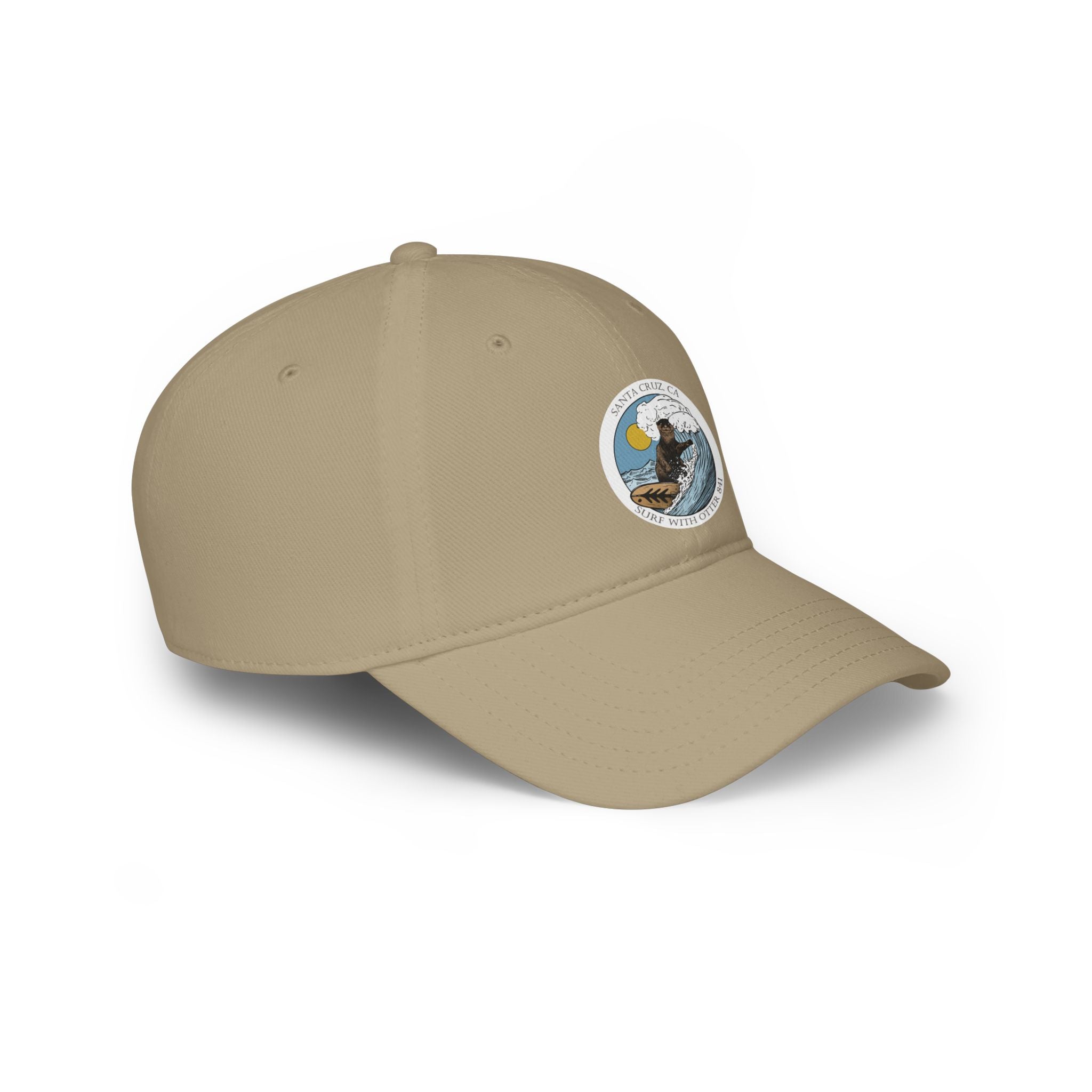 Surf with Otter 841 by Thiago Bianchini - 100% Cotton Baseball Cap