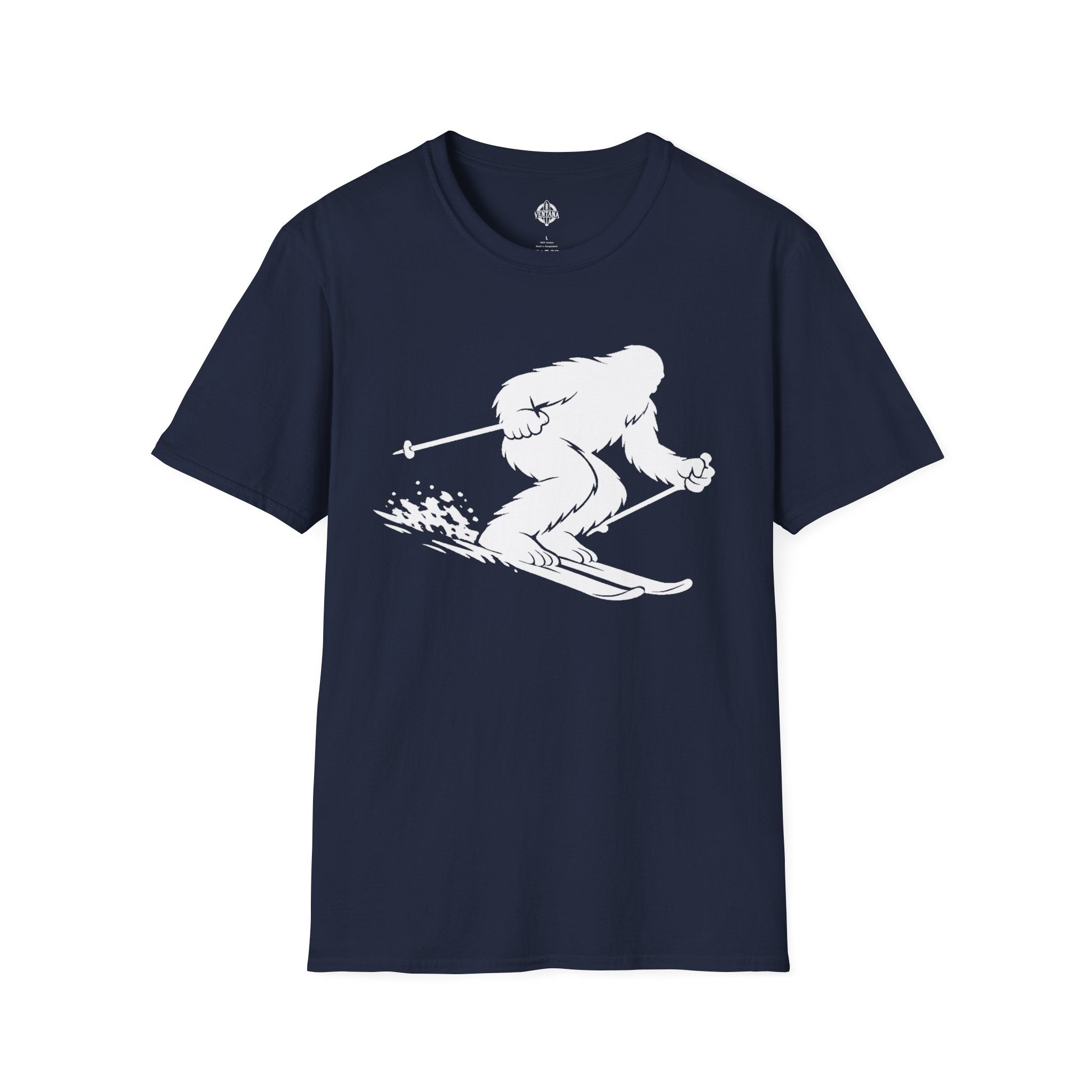 Ventana Shreddy Yeti Ski Unisex - U.S. Cotton T-Shirt