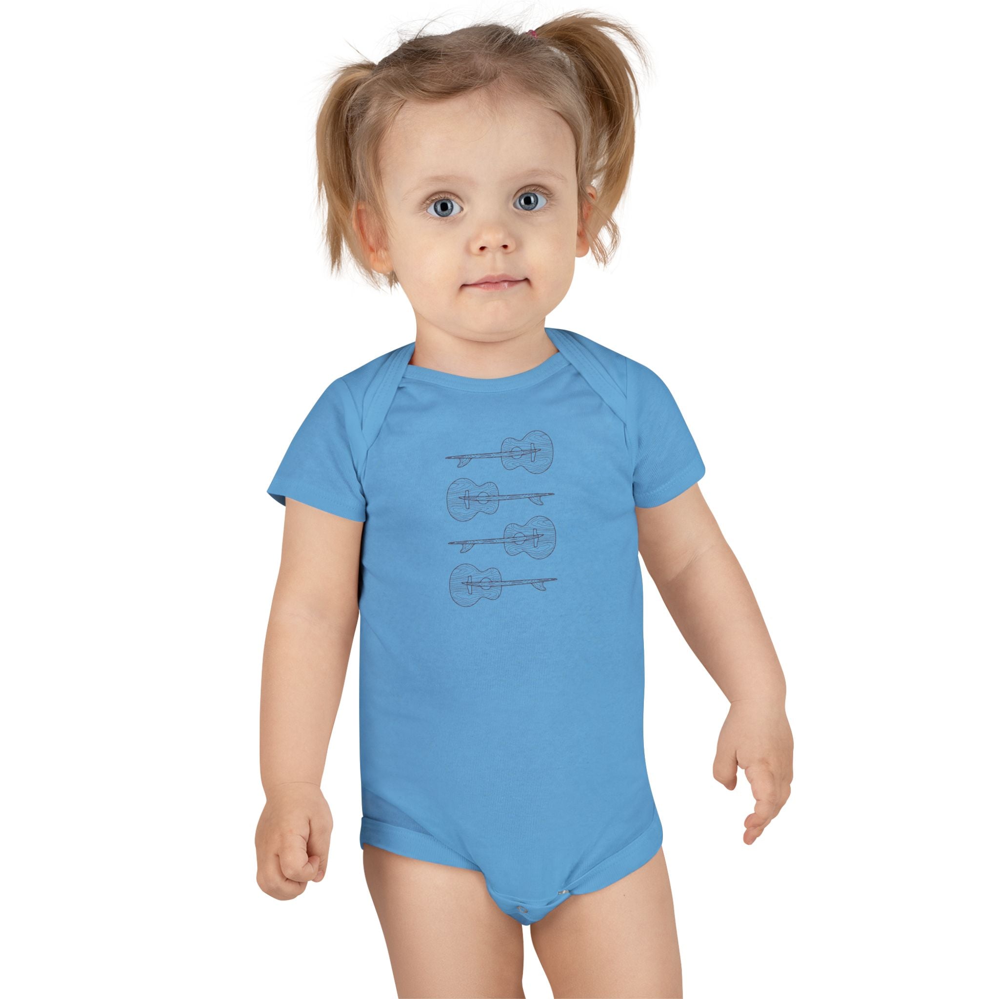 Ventana Santa Cruz Guitar Collab - Baby Short Sleeve 100% Cotton Onesie