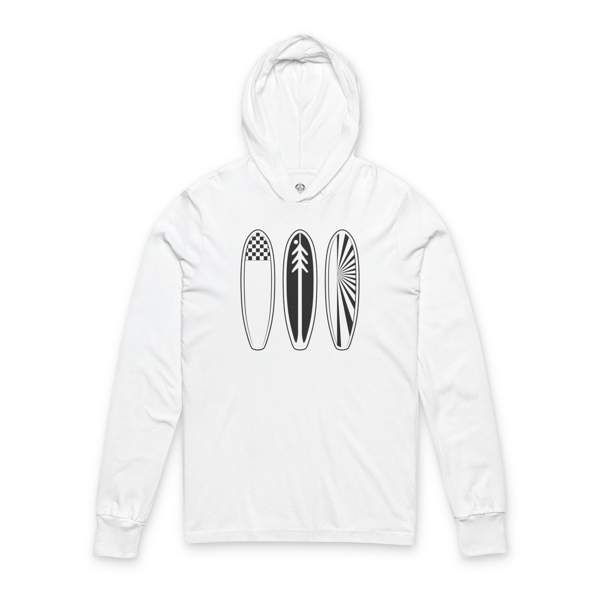 Ventana Three Board Unisex - Cotton Hooded Long Sleeve Hooded T-Shirt