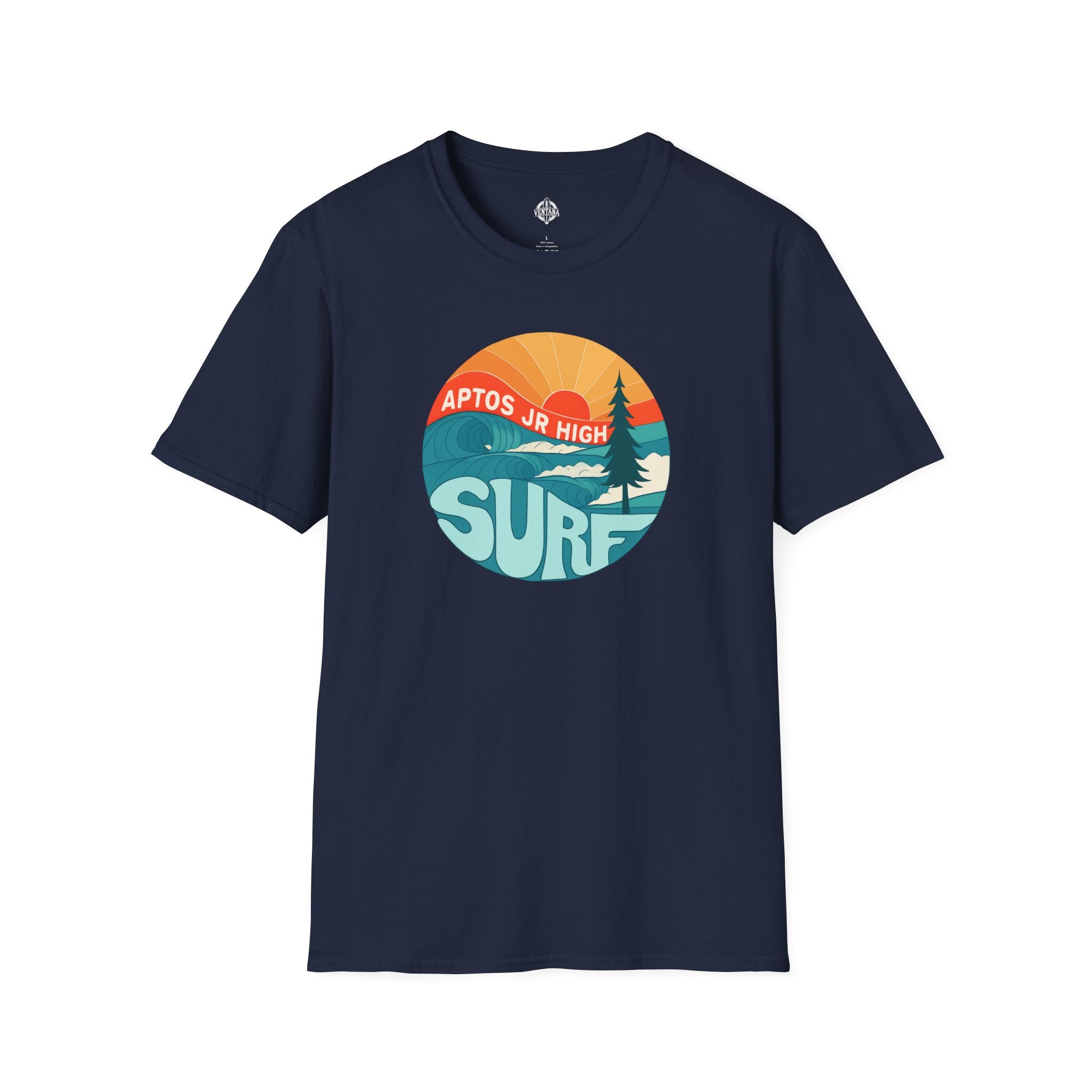 Aptos Junior High Surf Team Sunset Unisex - U.S. Cotton T-Shirt