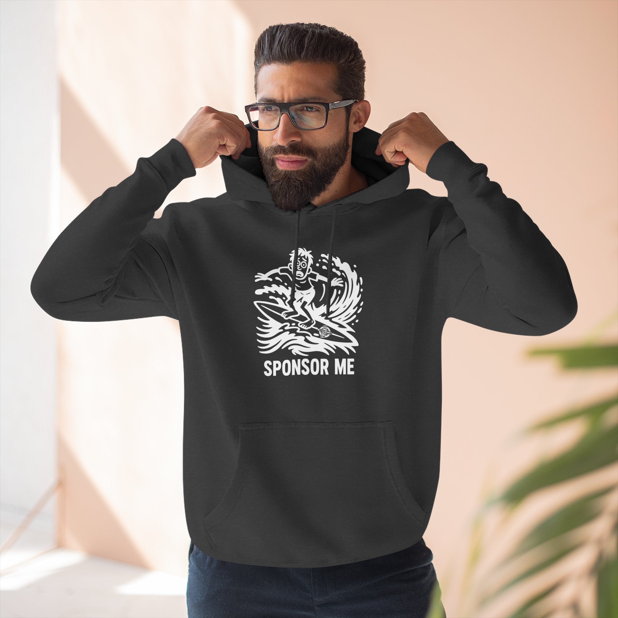 Sponsor Me Unisex - Pull-Over Cotton Blend Fleece Hoodie