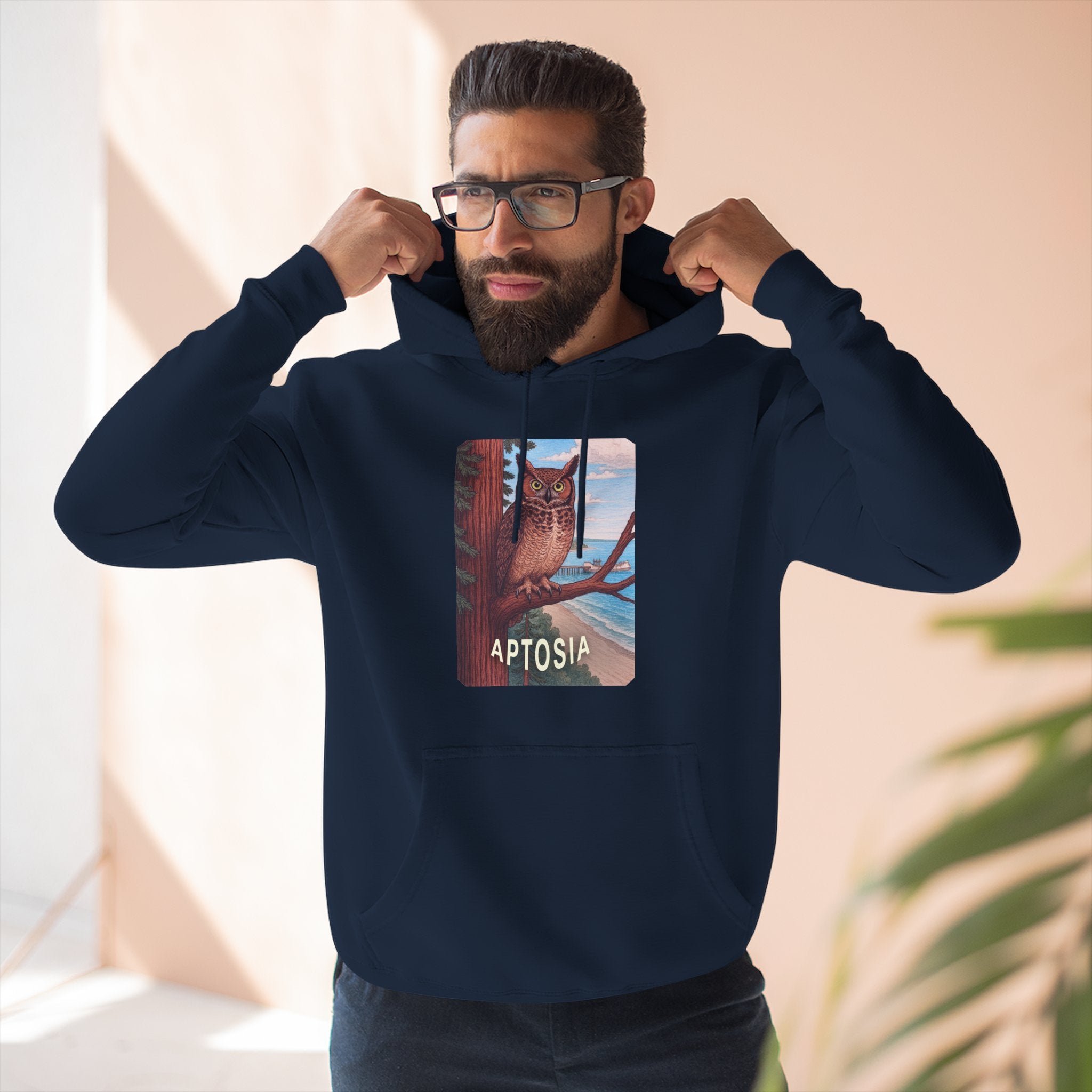 Aptos California Aptosia Unisex - Pull-Over Cotton Blend Fleece Hoodie