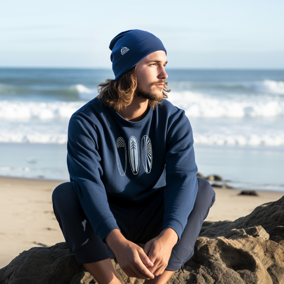 Surfing beanie top