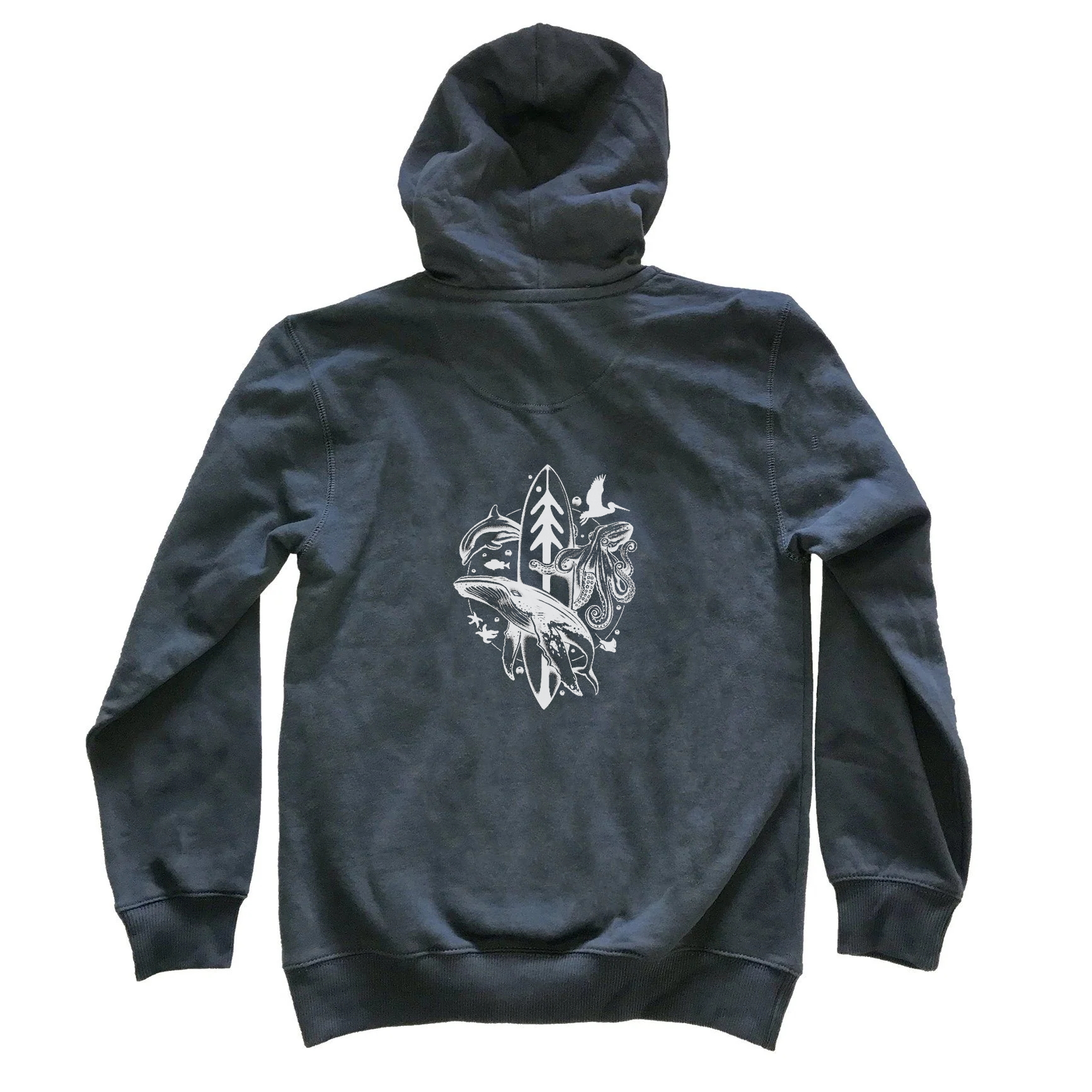 Ventana Eco Hoodie with Monterey Bay on Back