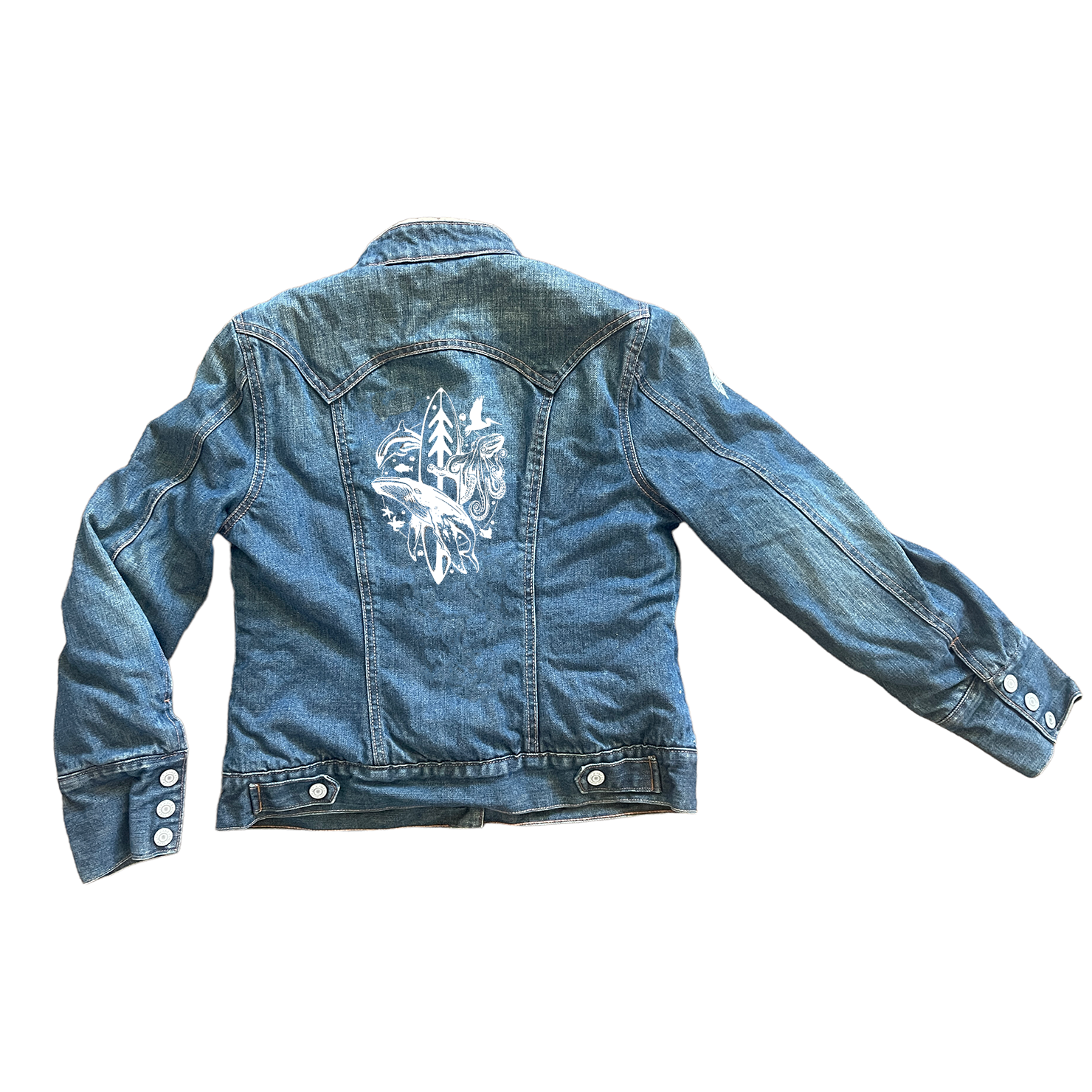 Reclaimed Denim Jacket Small: Thiago Bianchini