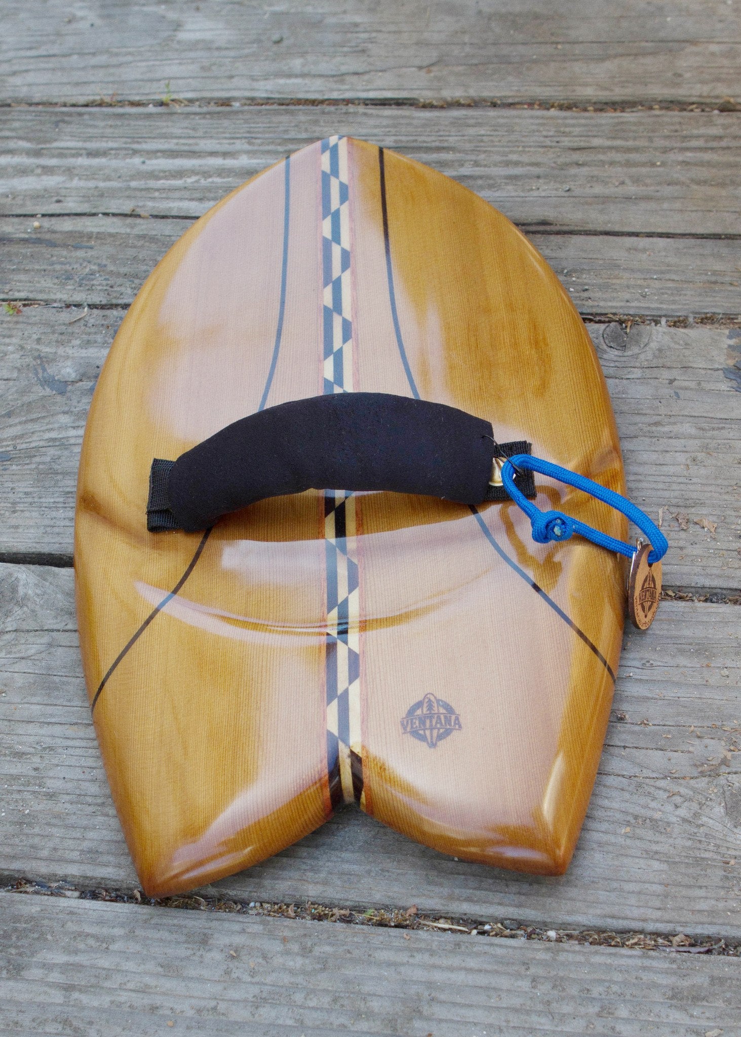 Handplane - Glossy Cedar Fish Handplane