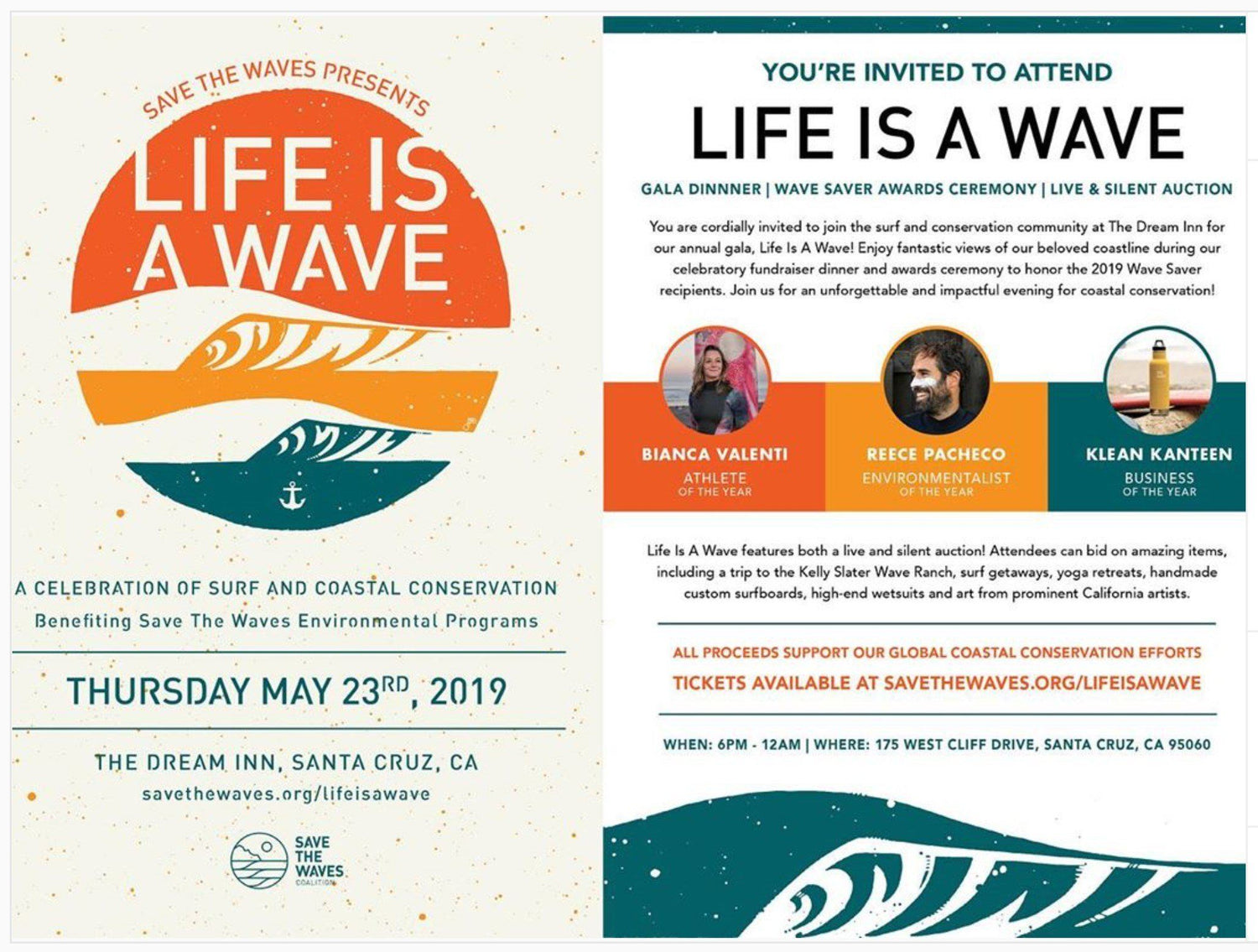 Handplane - Save The Waves "Wave Saver" Award Handplanes