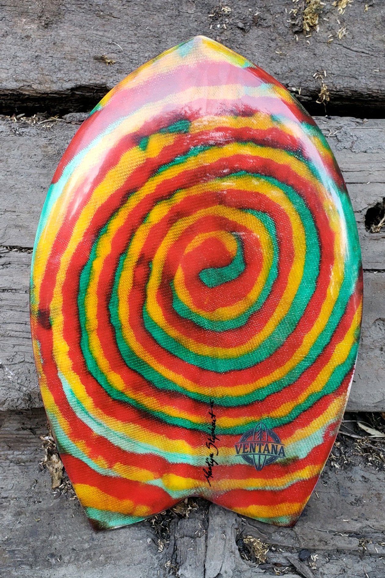 Swirly Tie Dye Handplane