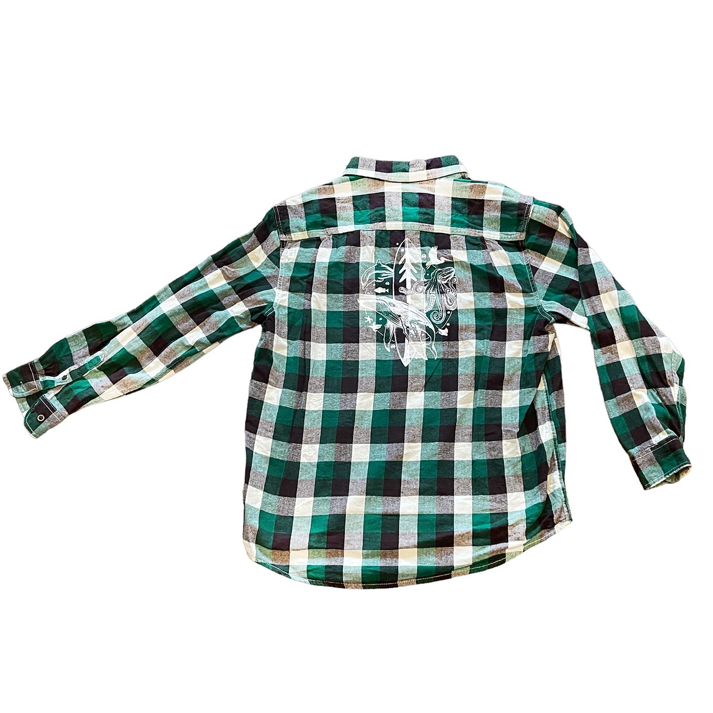 Shirts - Reclaimed Flannel Large: Ventana Monterey Bay By Thiago Bianchini