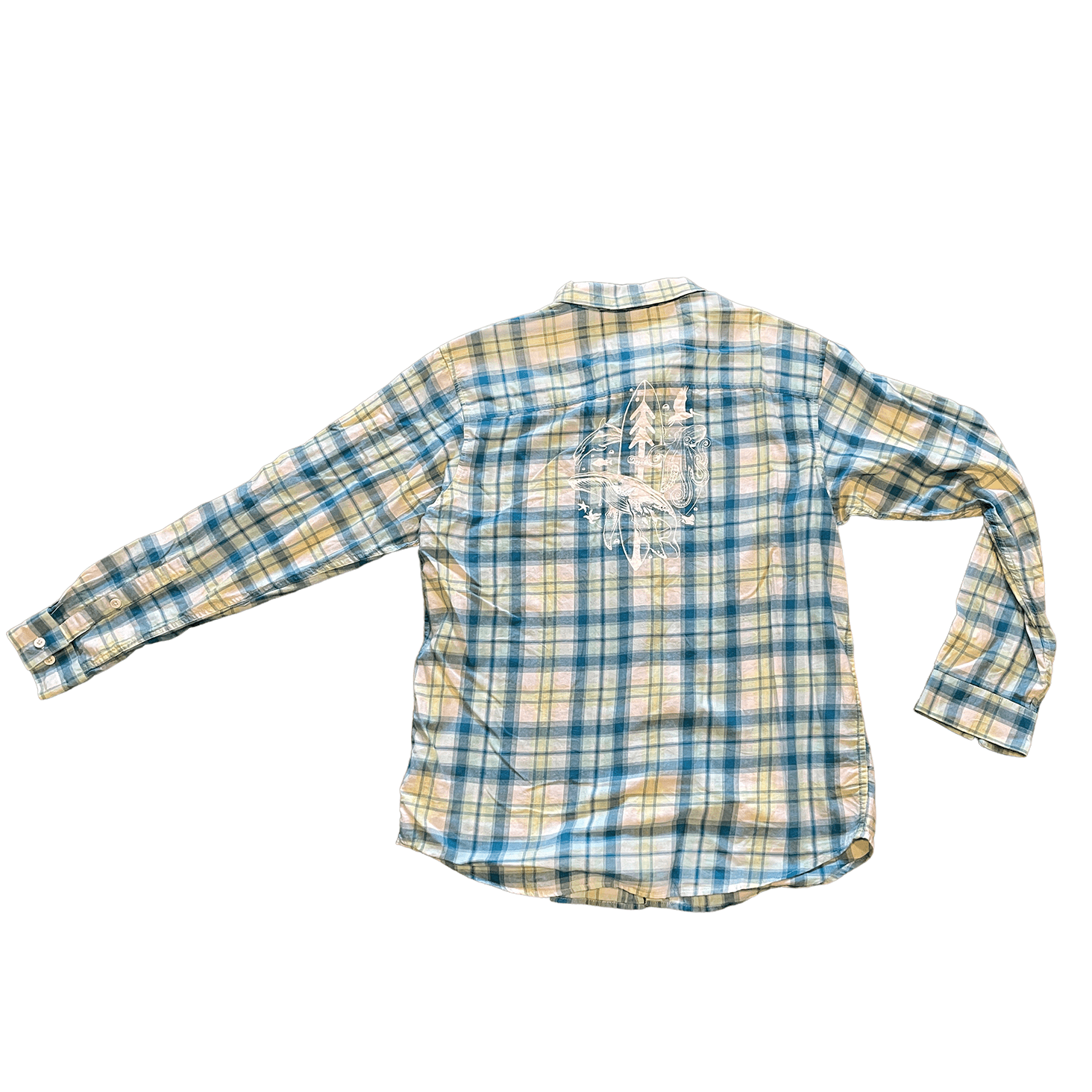 Shirts - Reclaimed Flannel Large: Ventana Monterey Bay By Thiago Bianchini