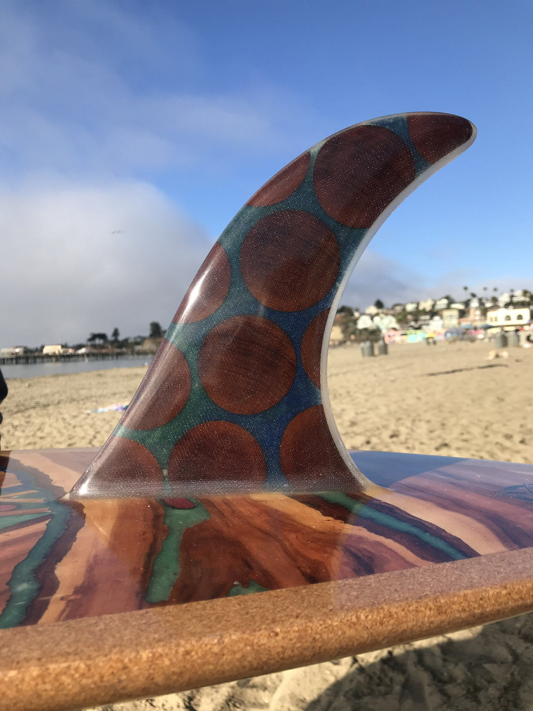 Wooden Surfboard fin - Kelp Forest 6&