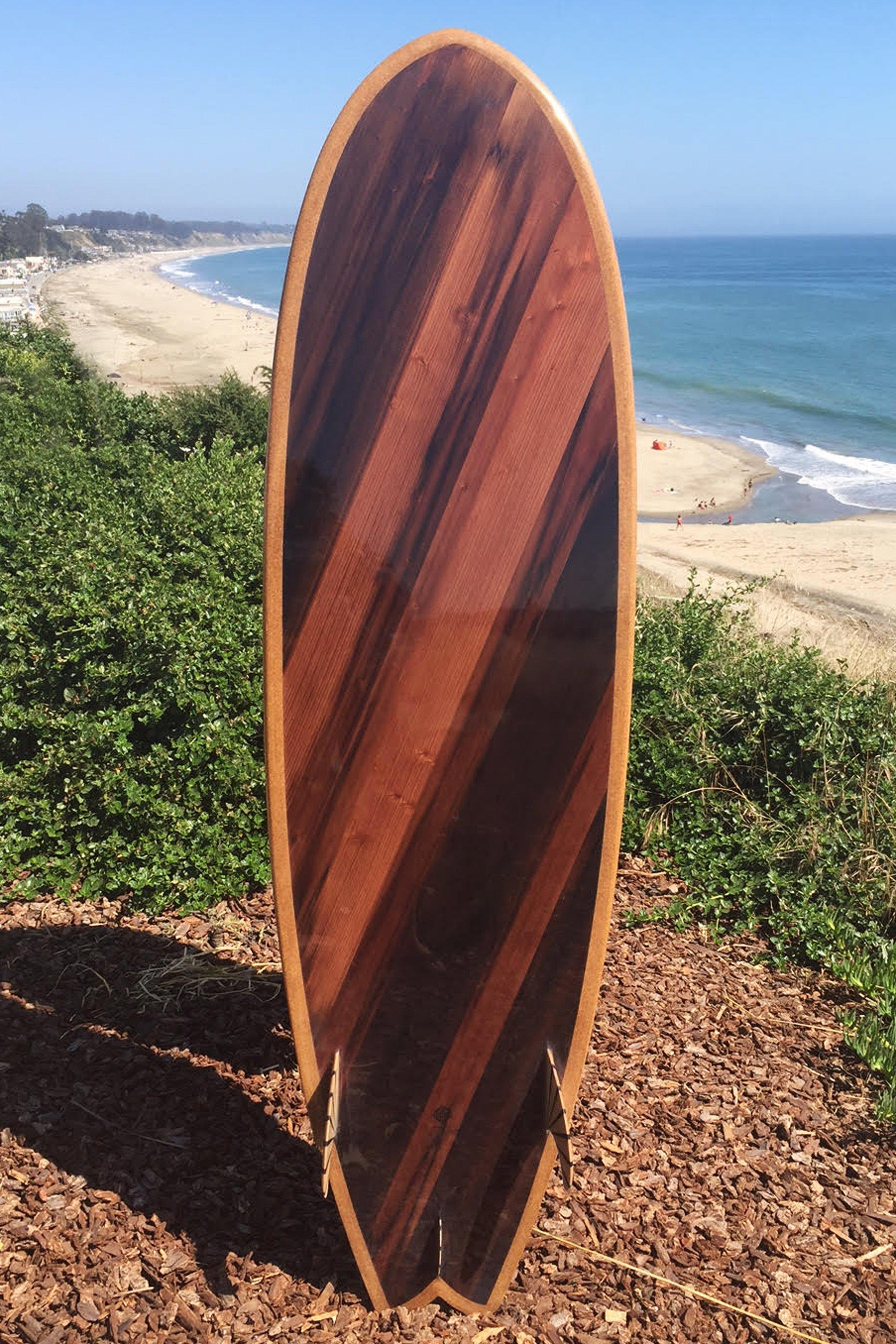 Surfboard - Redwood Hot Tub Swallow Tail 6&