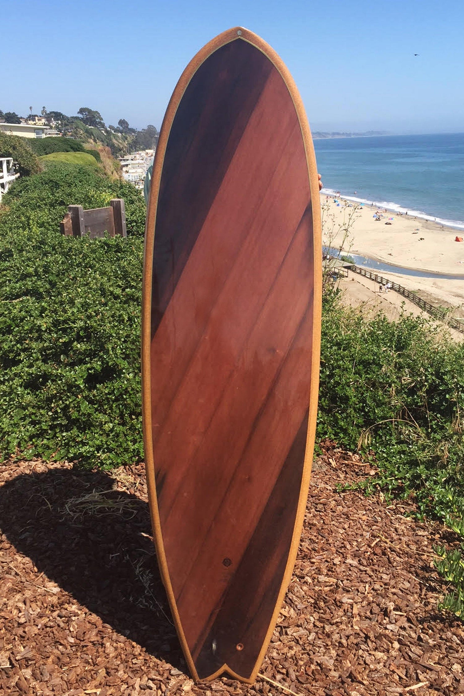 Surfboard - Redwood Hot Tub Swallow Tail 6&