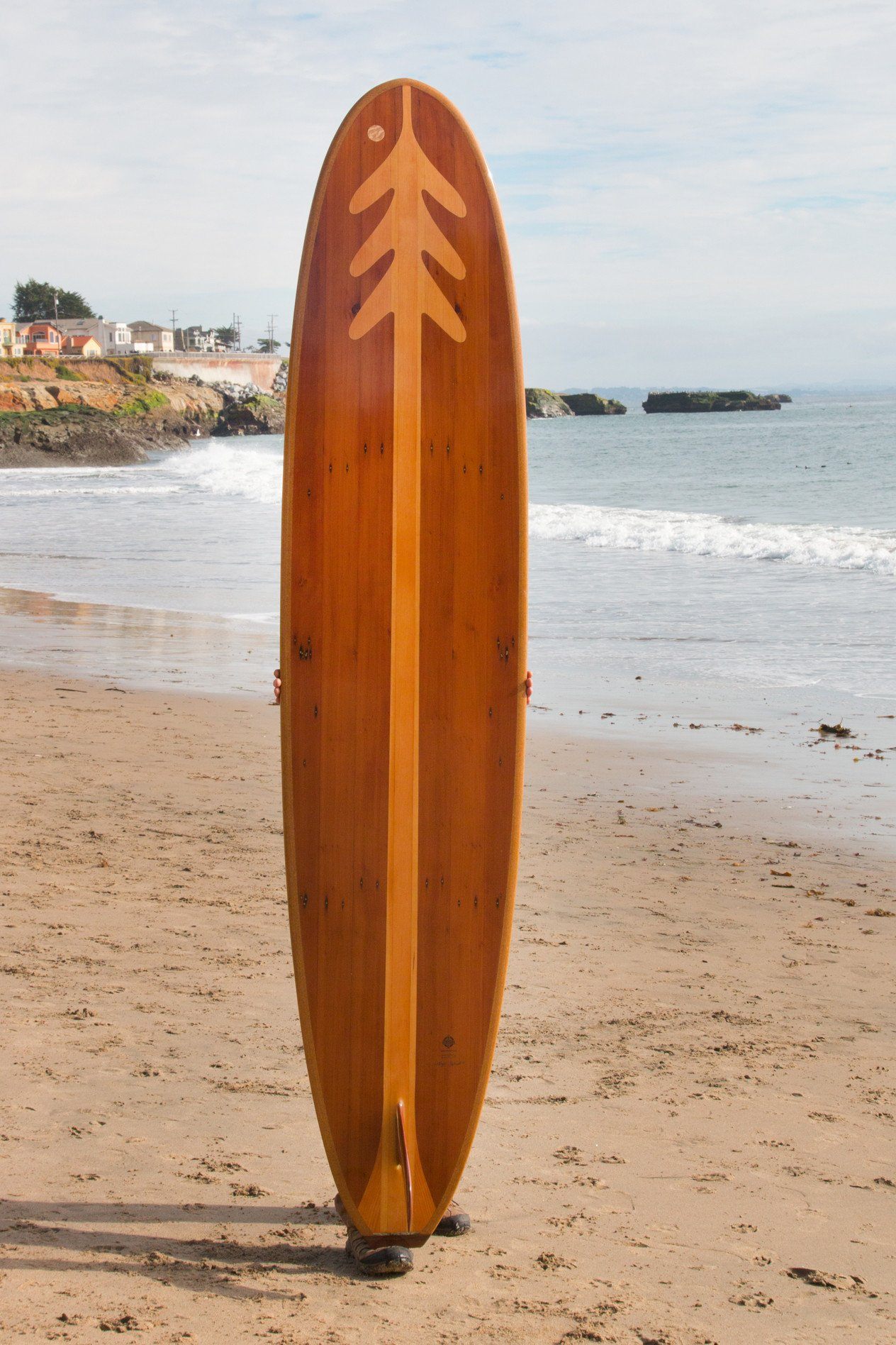 Surfboard - Redwood Treefish Longboard 9&