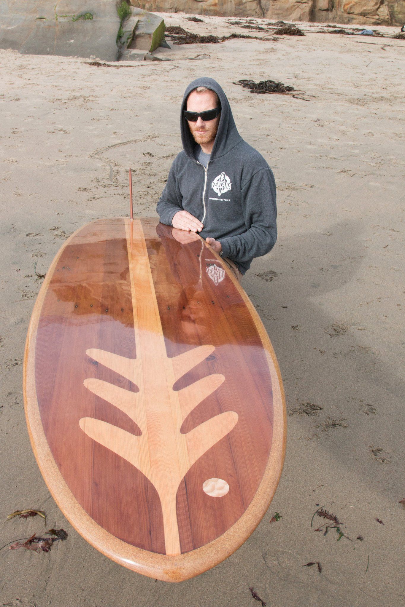 Surfboard - Redwood Treefish Longboard 9&