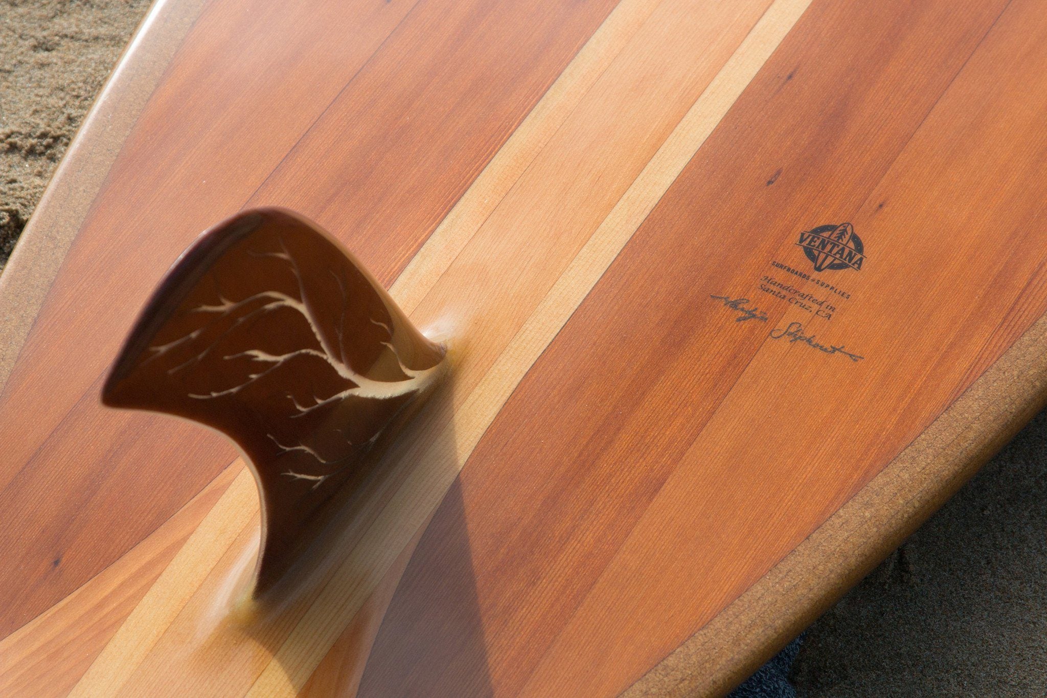 Surfboard - Redwood Treefish Longboard 9&