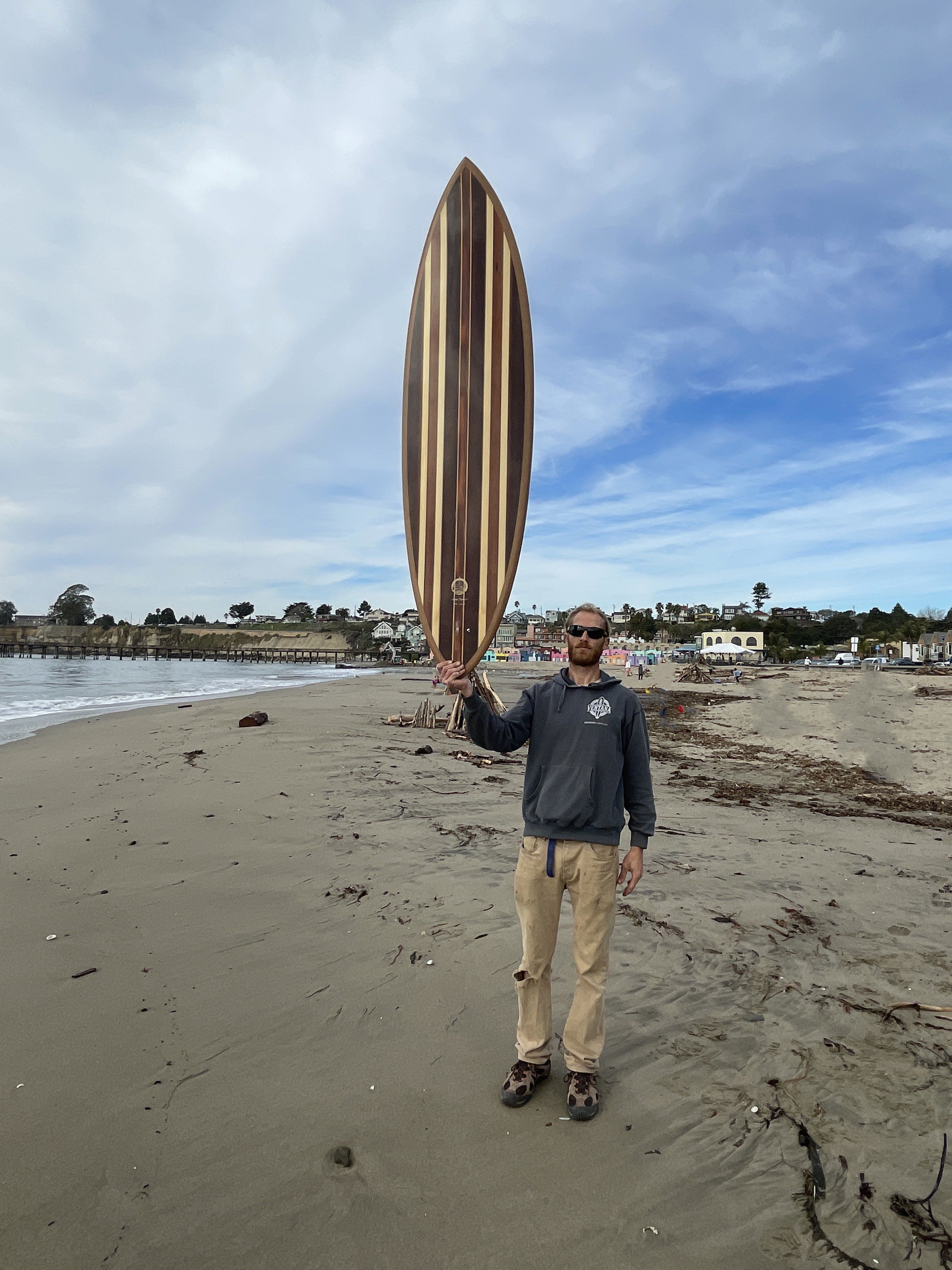 Wooden Surfboard - Sunburst Flyer 6’6”