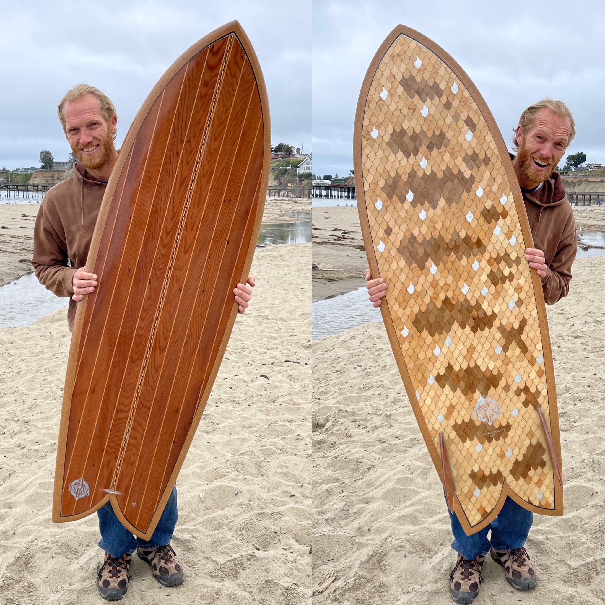 Surfboard - Surfperch Fish Taco Ukulele (available) Plus 5’8” Surfboard (sold)