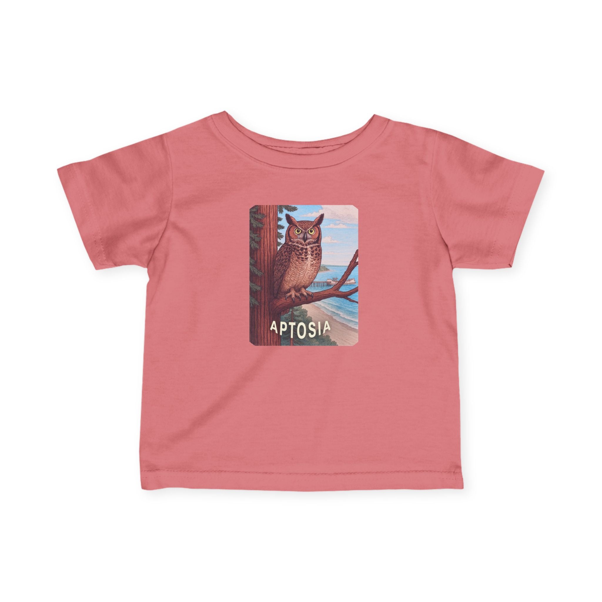 Aptos California Aptosia Owl - Infant 100% Cotton T-Shirt