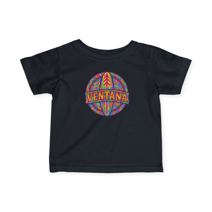 Charcoal t-shirt with colorful &