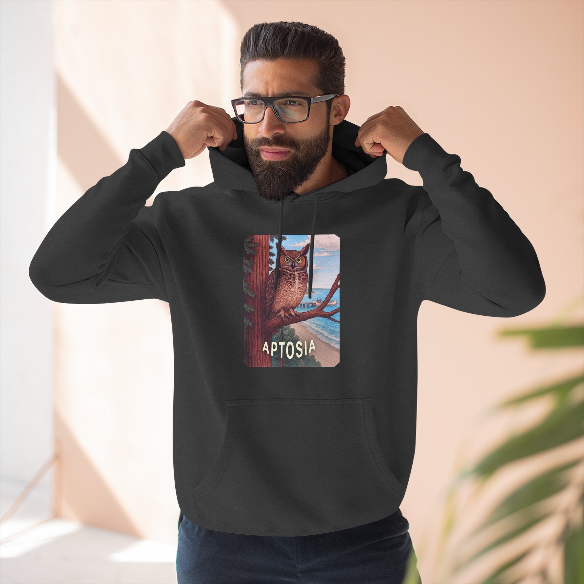 Aptos California Aptosia Unisex - Pull-Over Cotton Blend Fleece Hoodie