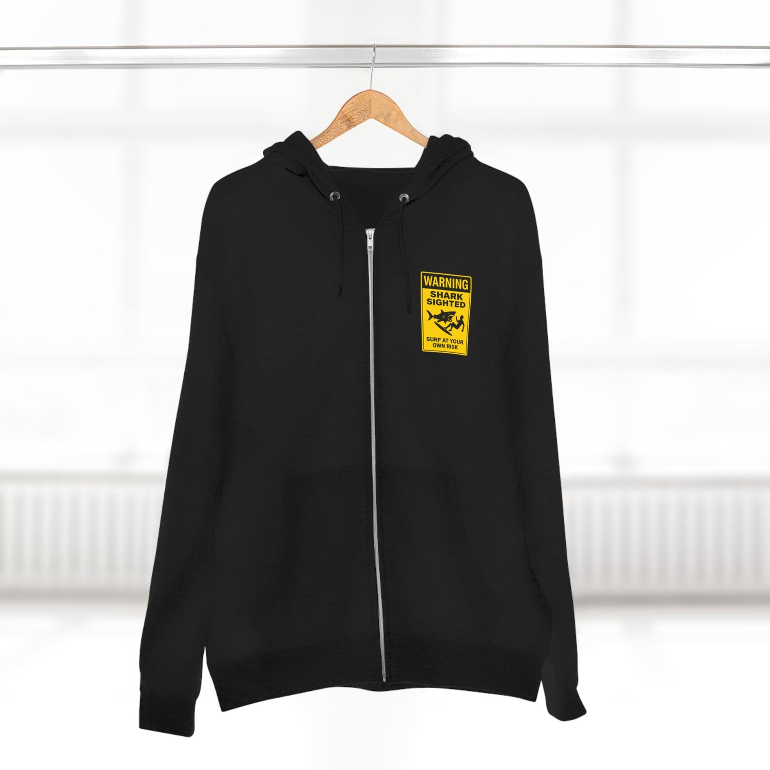 Shark Sighted Unisex - Zip Cotton Blend Fleece Hoodie