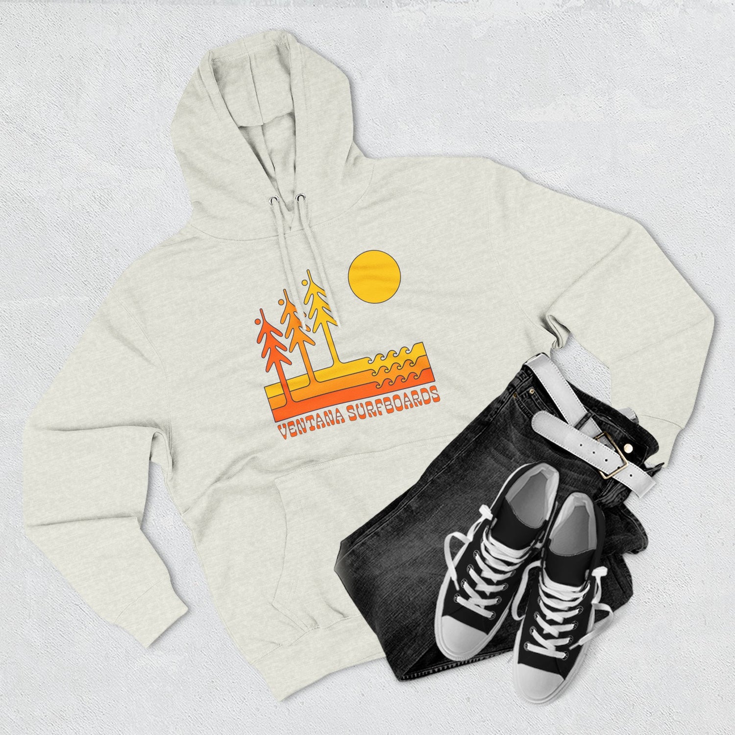 Ventana Circa 78 Unisex - Pull-Over Cotton Blend Fleece Hoodie